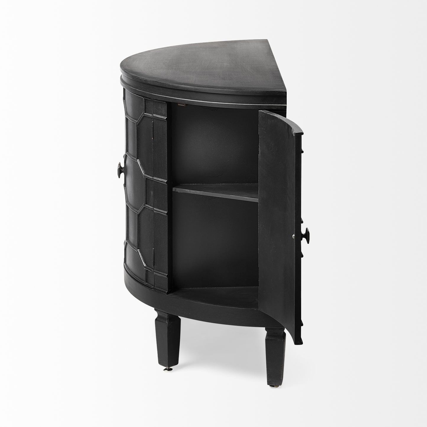 Romers Accent Cabinet Black Wood - acc-chest-cabinets
