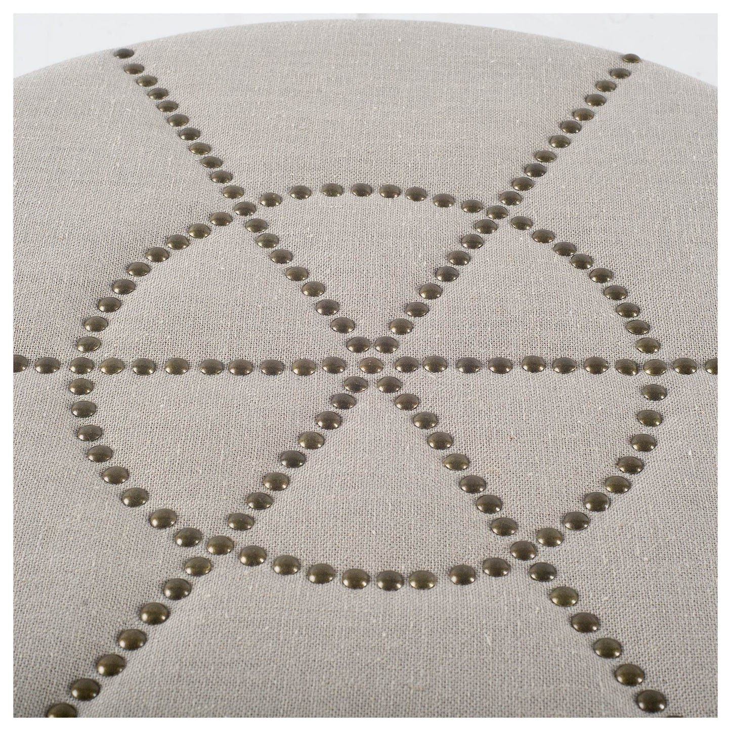Beacon Ottoman Cream Fabric - ottoman-and-poufs