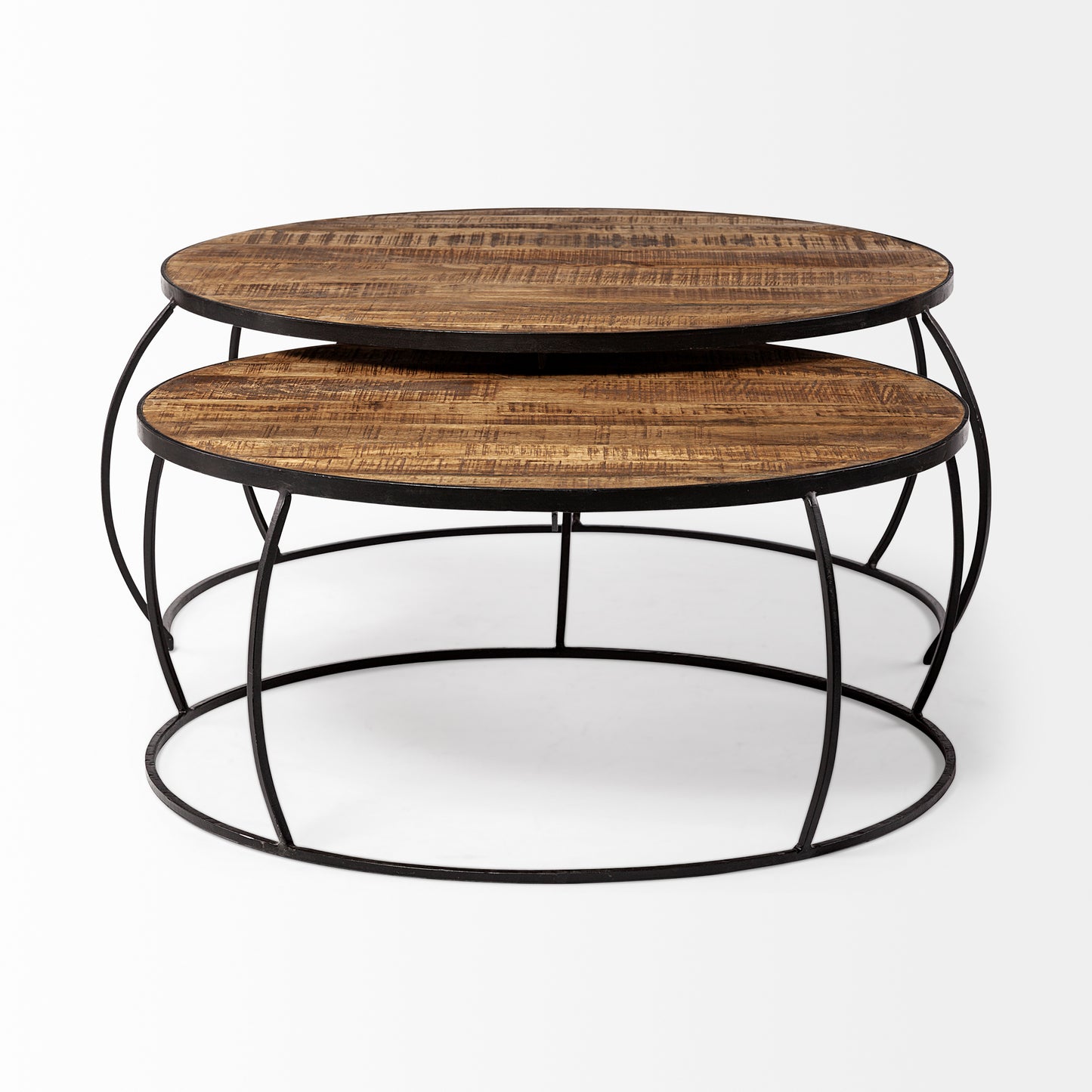 Clapp Coffee Table Brown Wood | X Pattern - coffee-tables