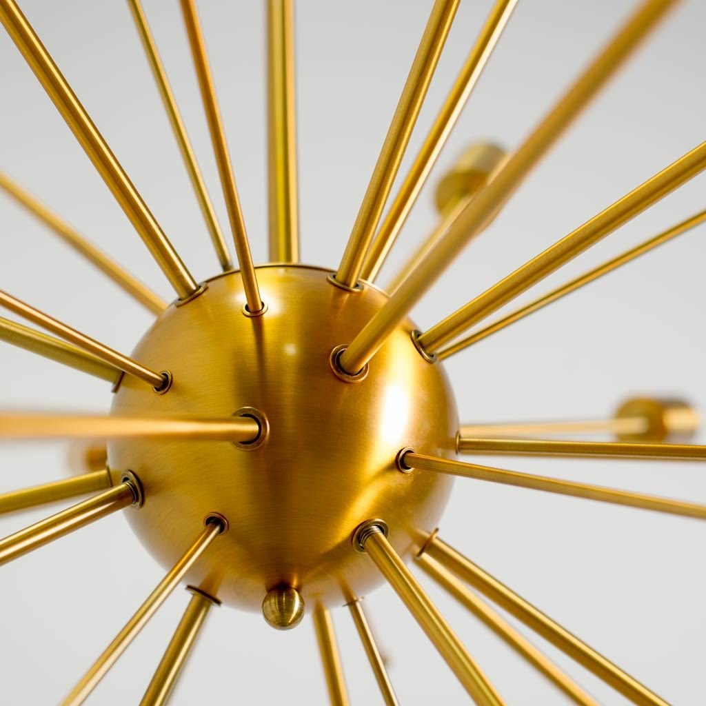 Edisonna Chandelier Gold Metal - chandeliers