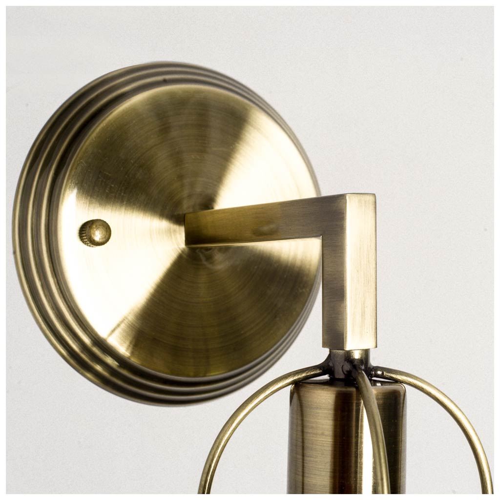Hines II 6x14 Bronze Toned Metal Bulb Cage Wall Sconce