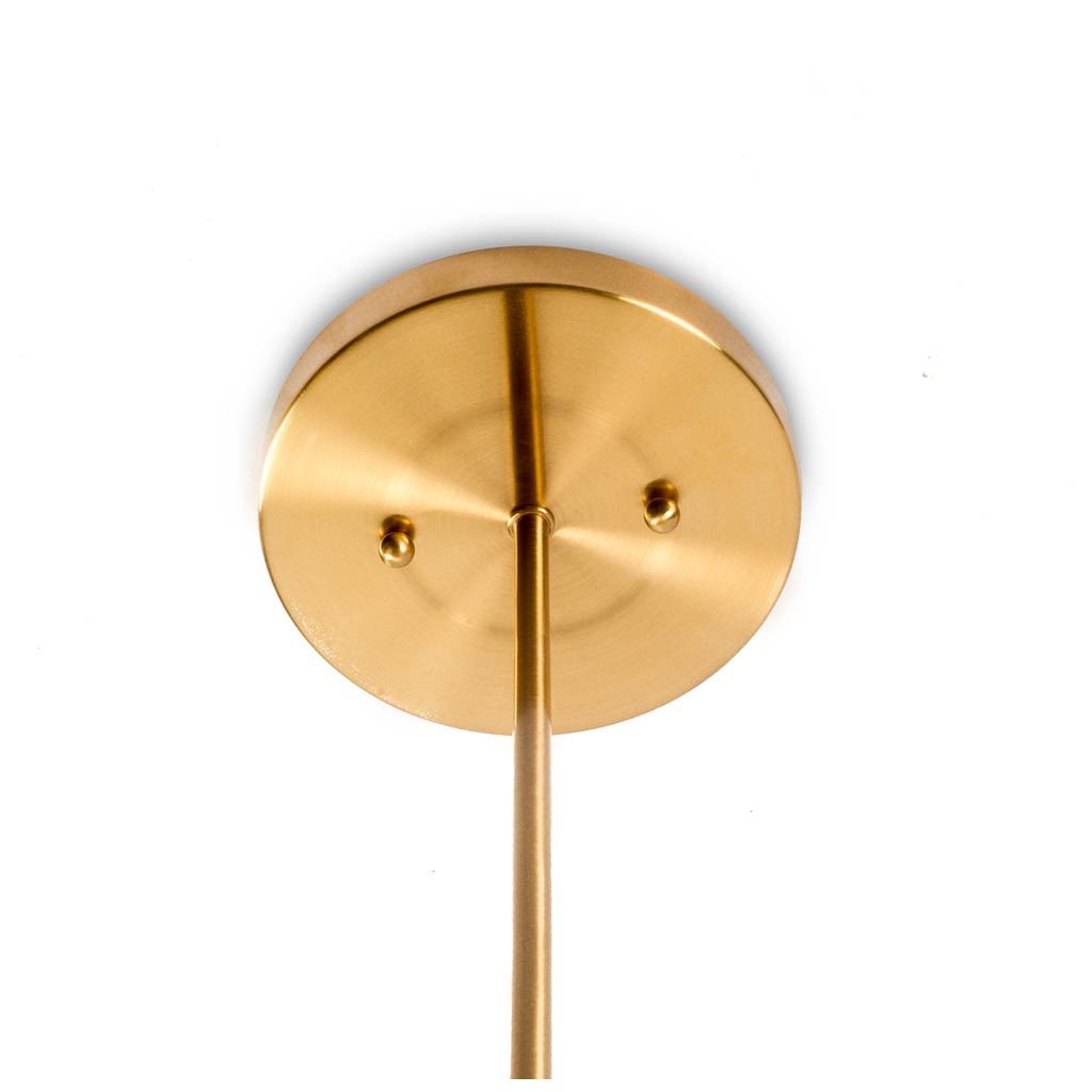 Lahey Chandelier Gold Metal | Frosted Glass - chandeliers