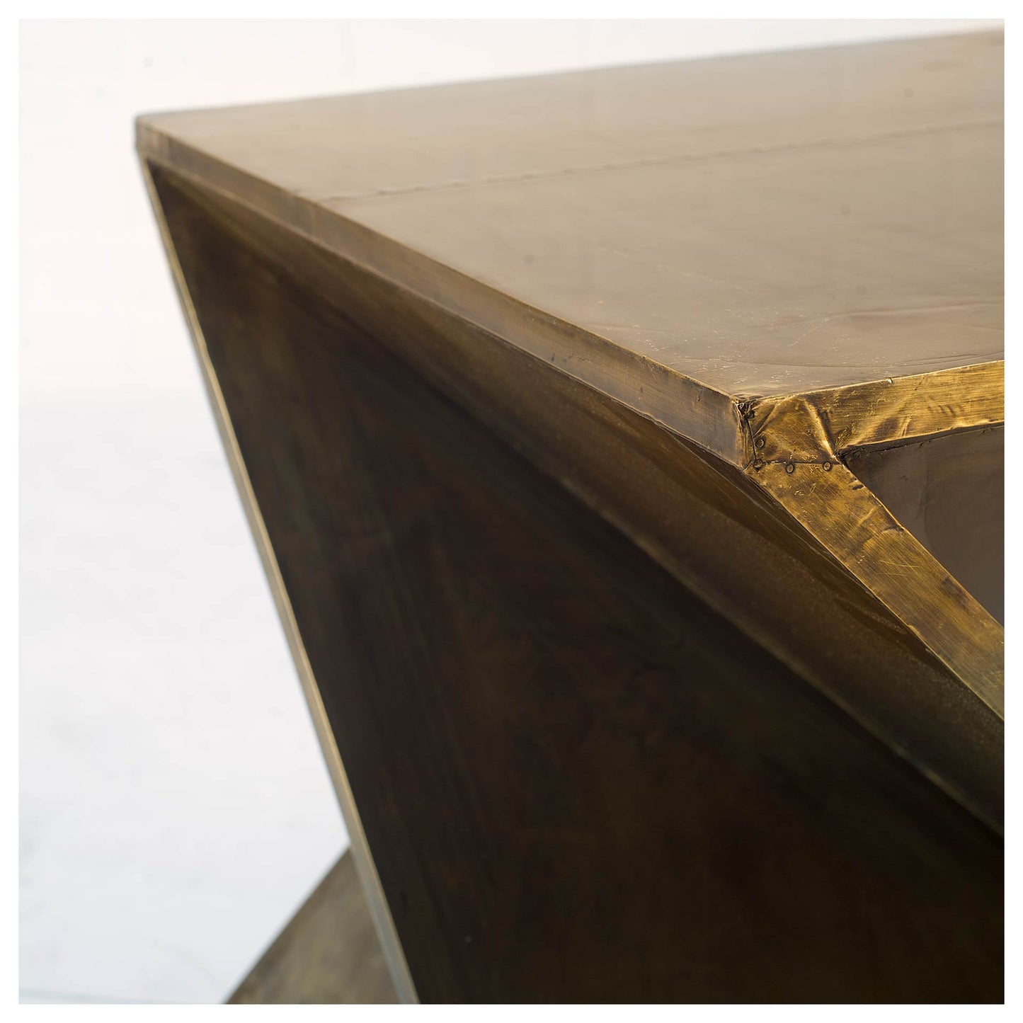 Zelda Accent Table Gold Metal Cladding - accent-tables