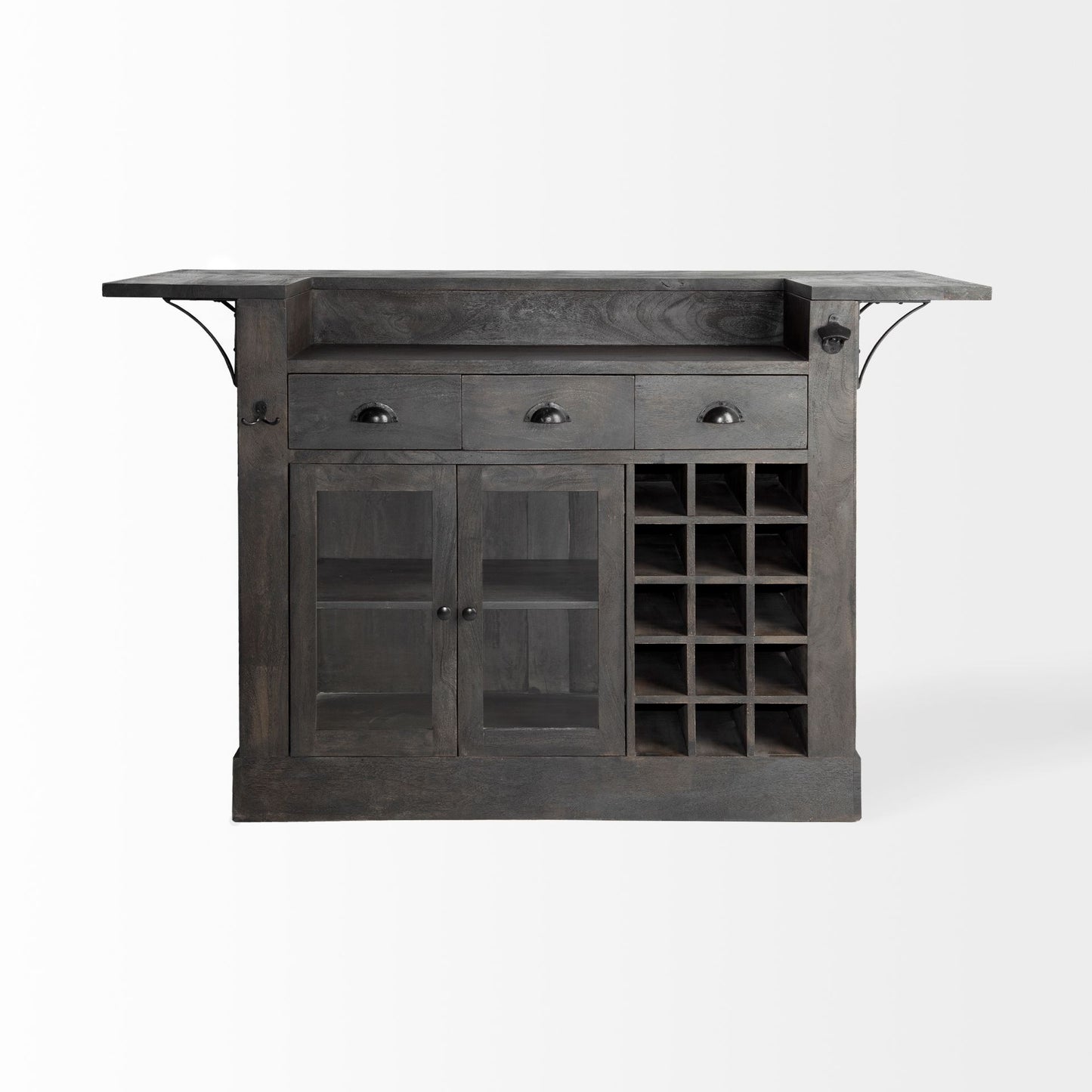 Cheers Kitchen Island Brown Wood - kitchen-islands