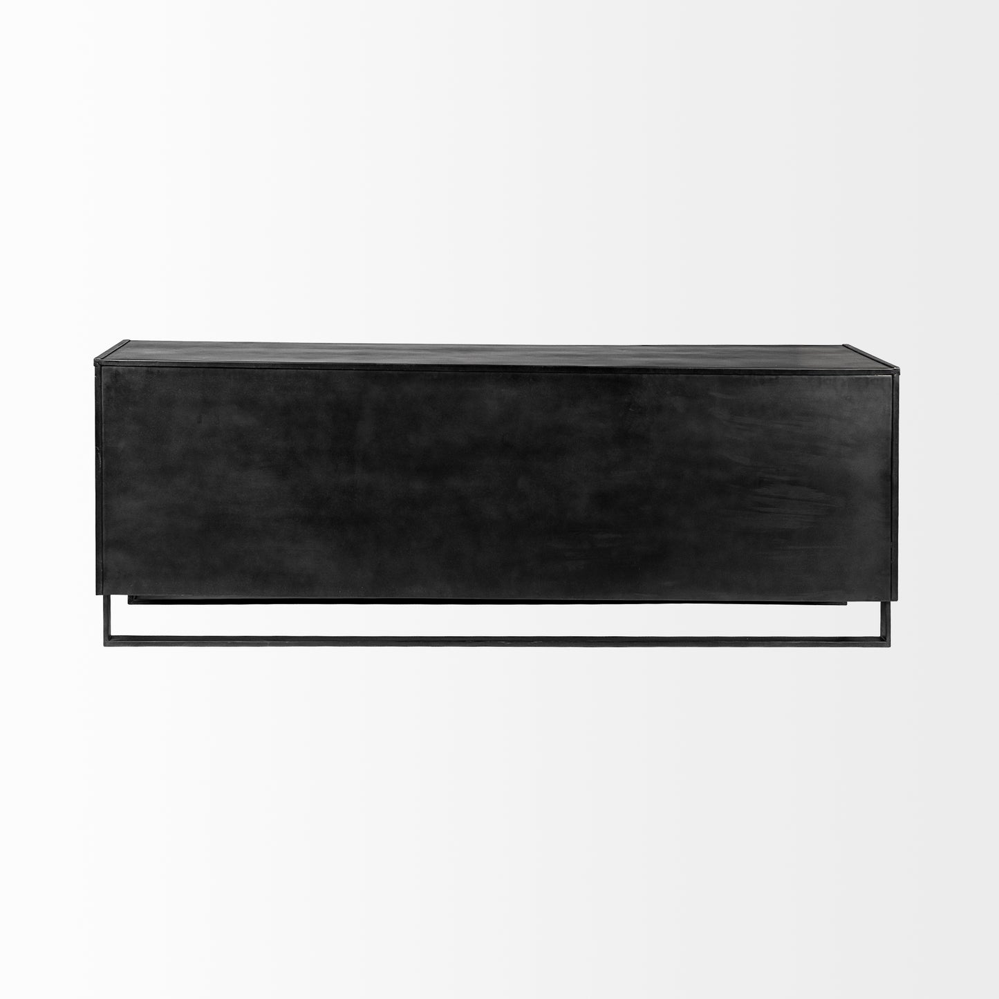 Alvin Sideboard Brown Wood | Black Metal - sideboards-and-buffets