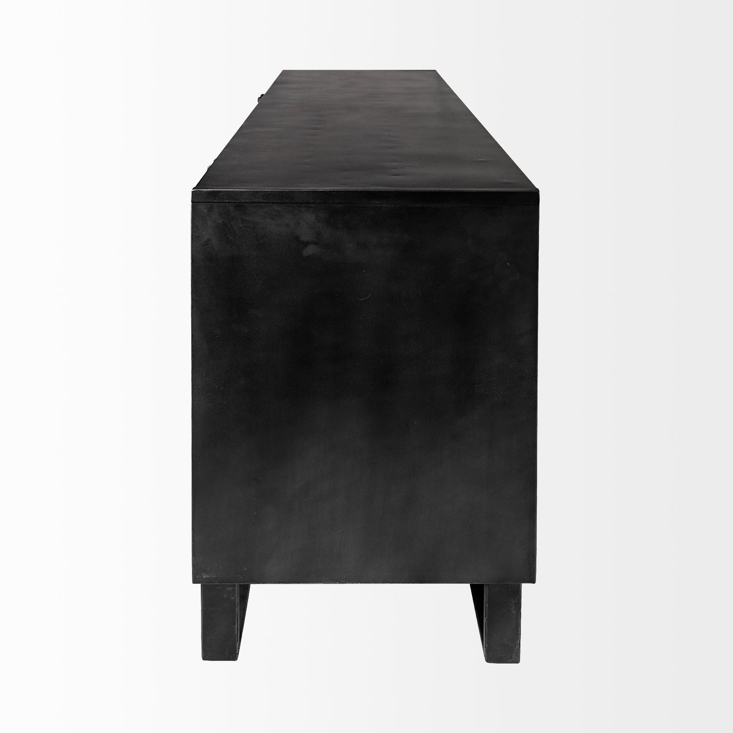 Alvin Sideboard Brown Wood | Black Metal - sideboards-and-buffets
