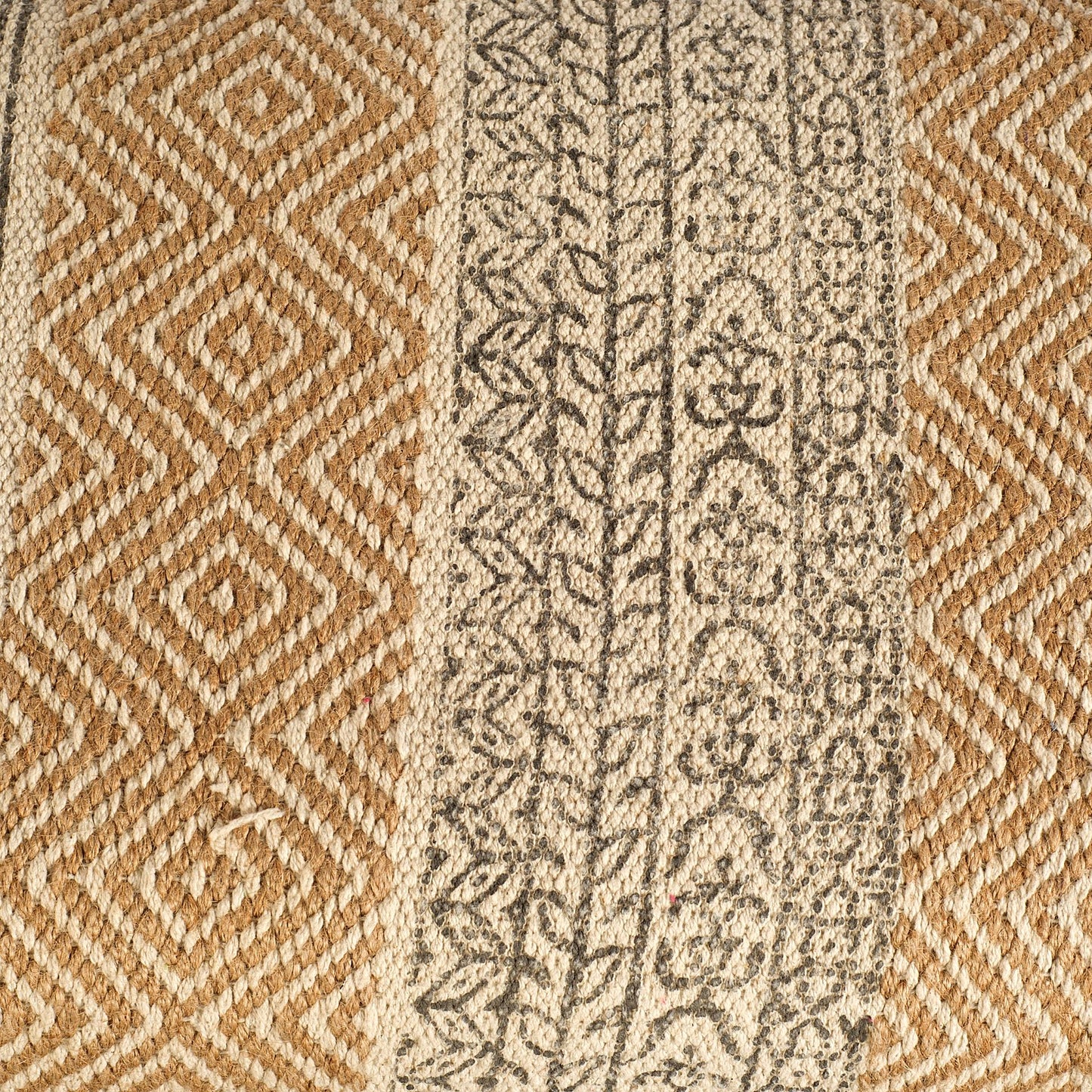 Greenfield Bench Tan Fabric | Brown Wood - benches