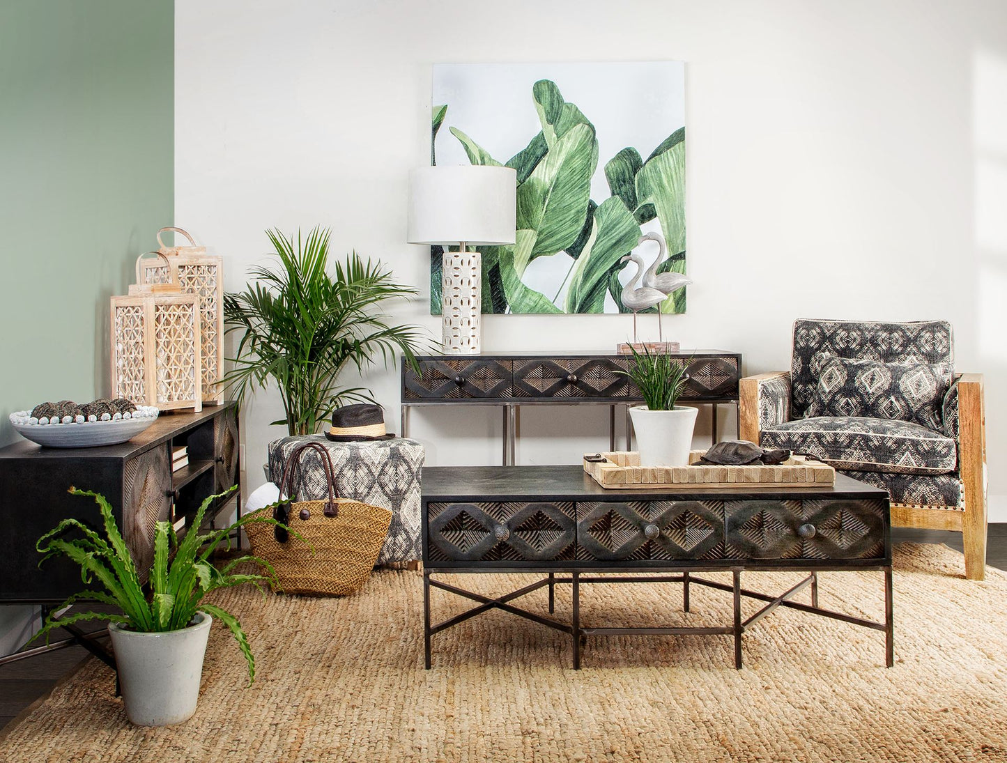 Hogarth Coffee Table Brown Wood | Silver Metal - coffee-tables