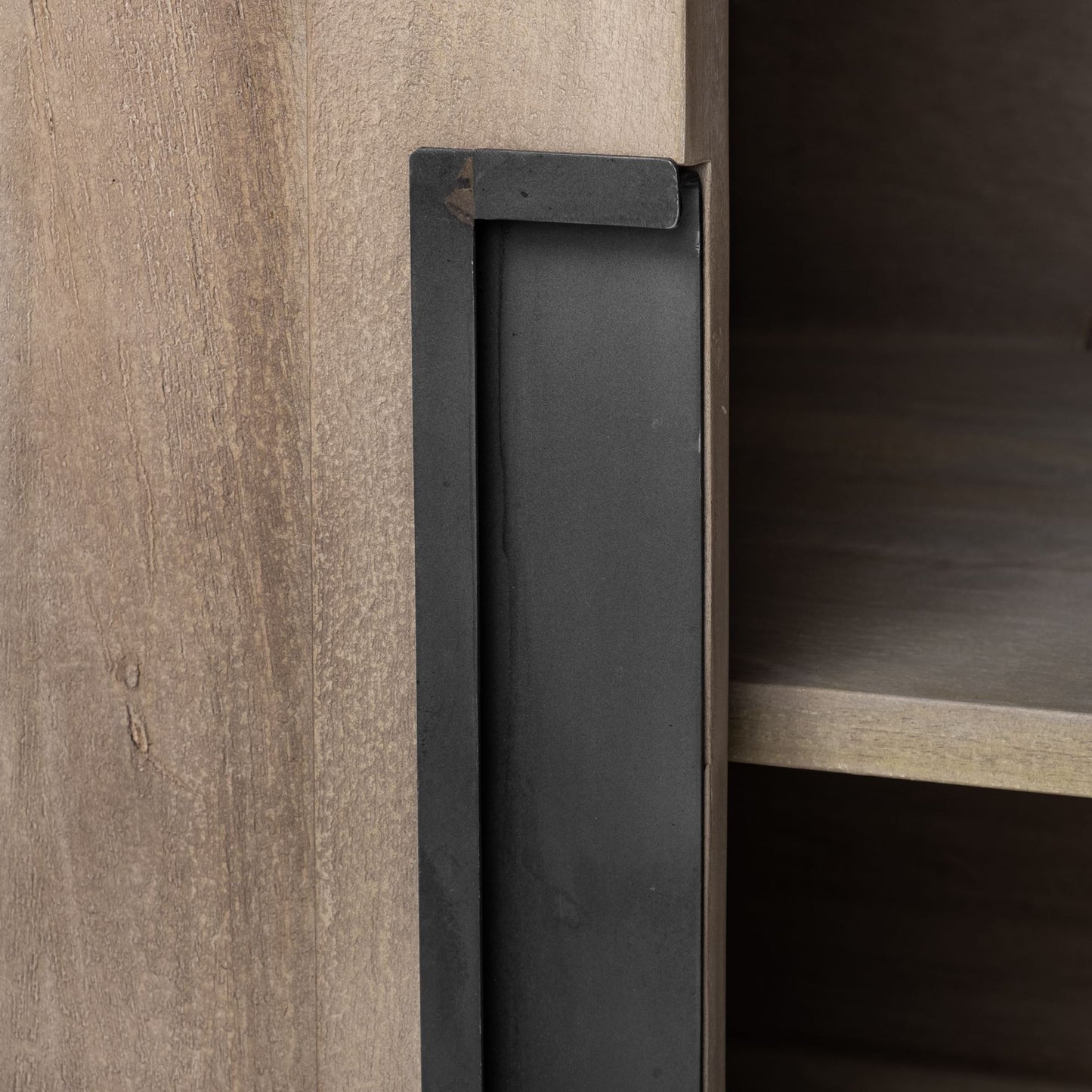 Braxton III 81.5x18.5 Natural Brown Solid Wood 3 Drawer 6 Door Sideboard