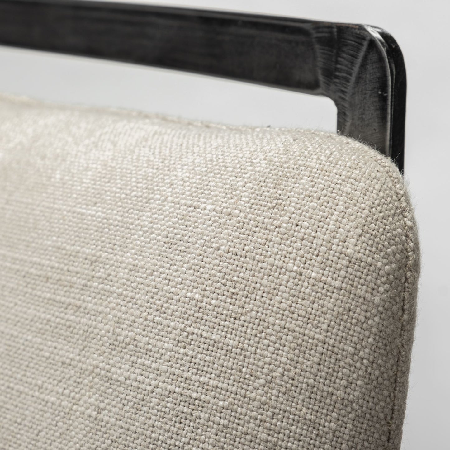 Kavalan Upholstered Seat Bar Counter Stool Beige Fabric | Gray Metal | Counter - bar-stools