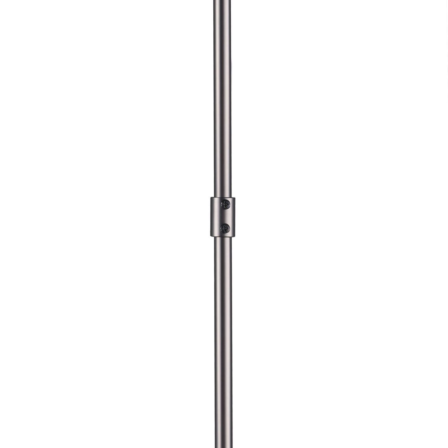 Anna (26"x14") Hanging Gun-Metal w/ Clear Glass Rods Six Bulb Chandelier