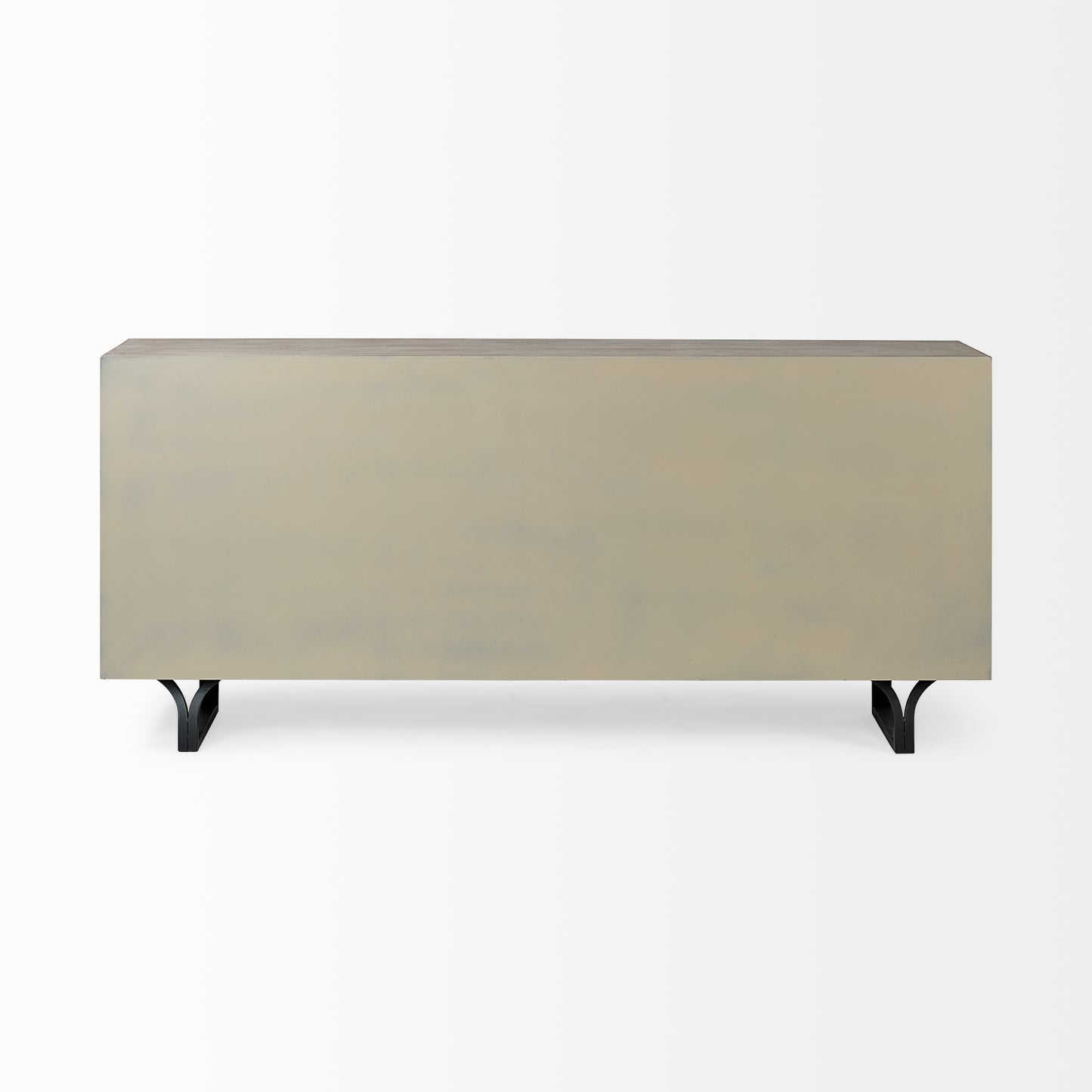 Giselle Sideboard Brown Wood | Black Metal - sideboards-and-buffets