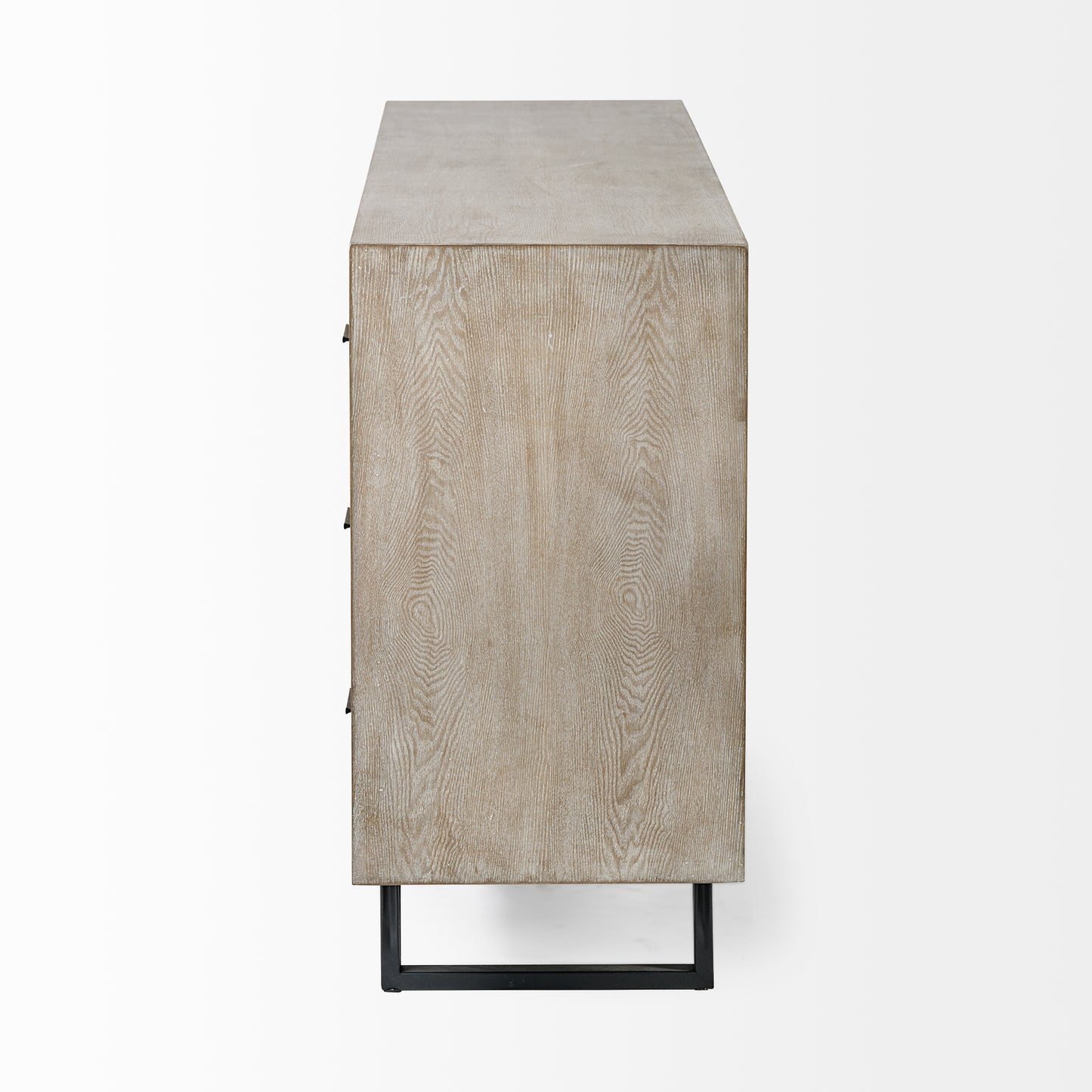 Giselle Sideboard Brown Wood | Black Metal - sideboards-and-buffets