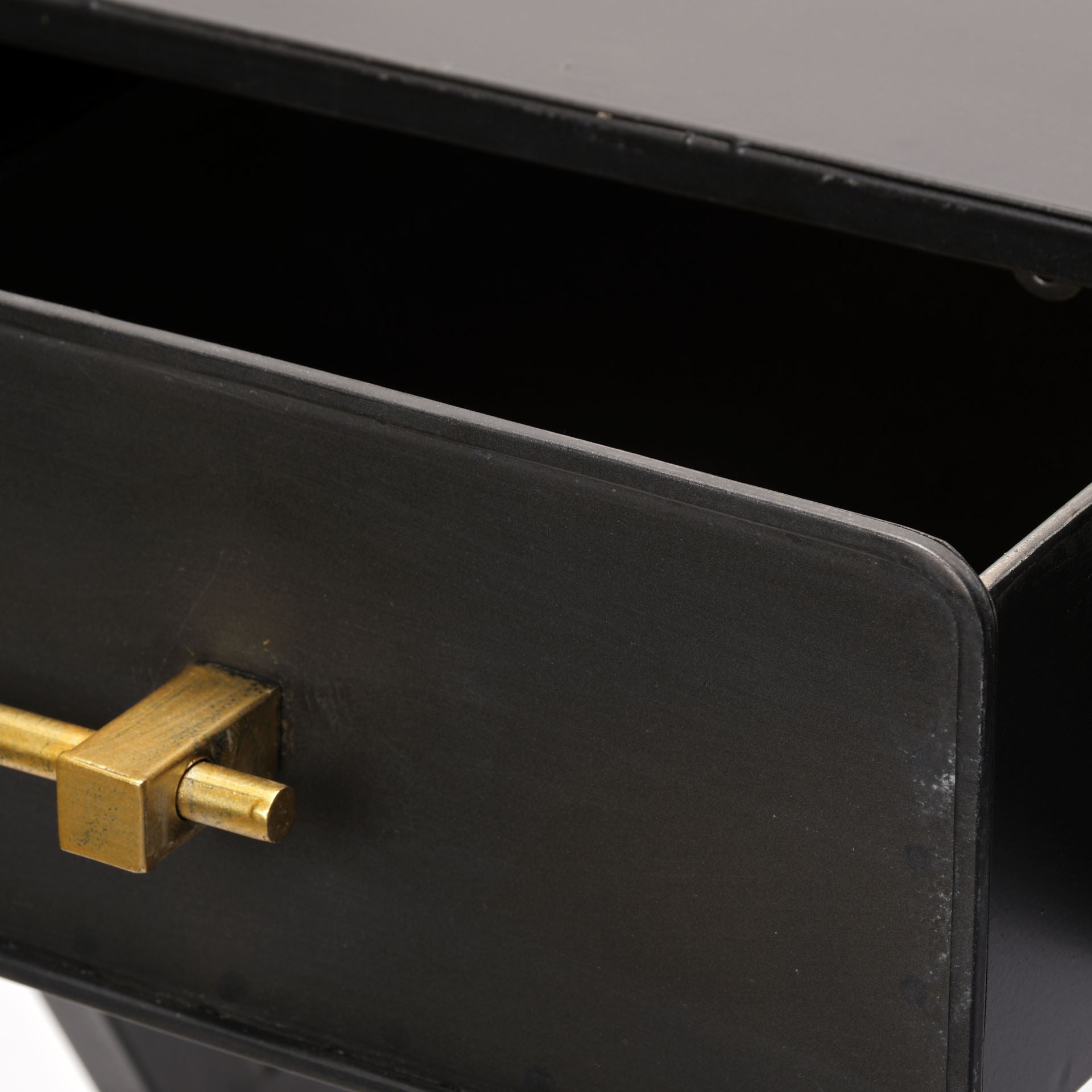 Vince Office Desk Black Metal | Gold - office