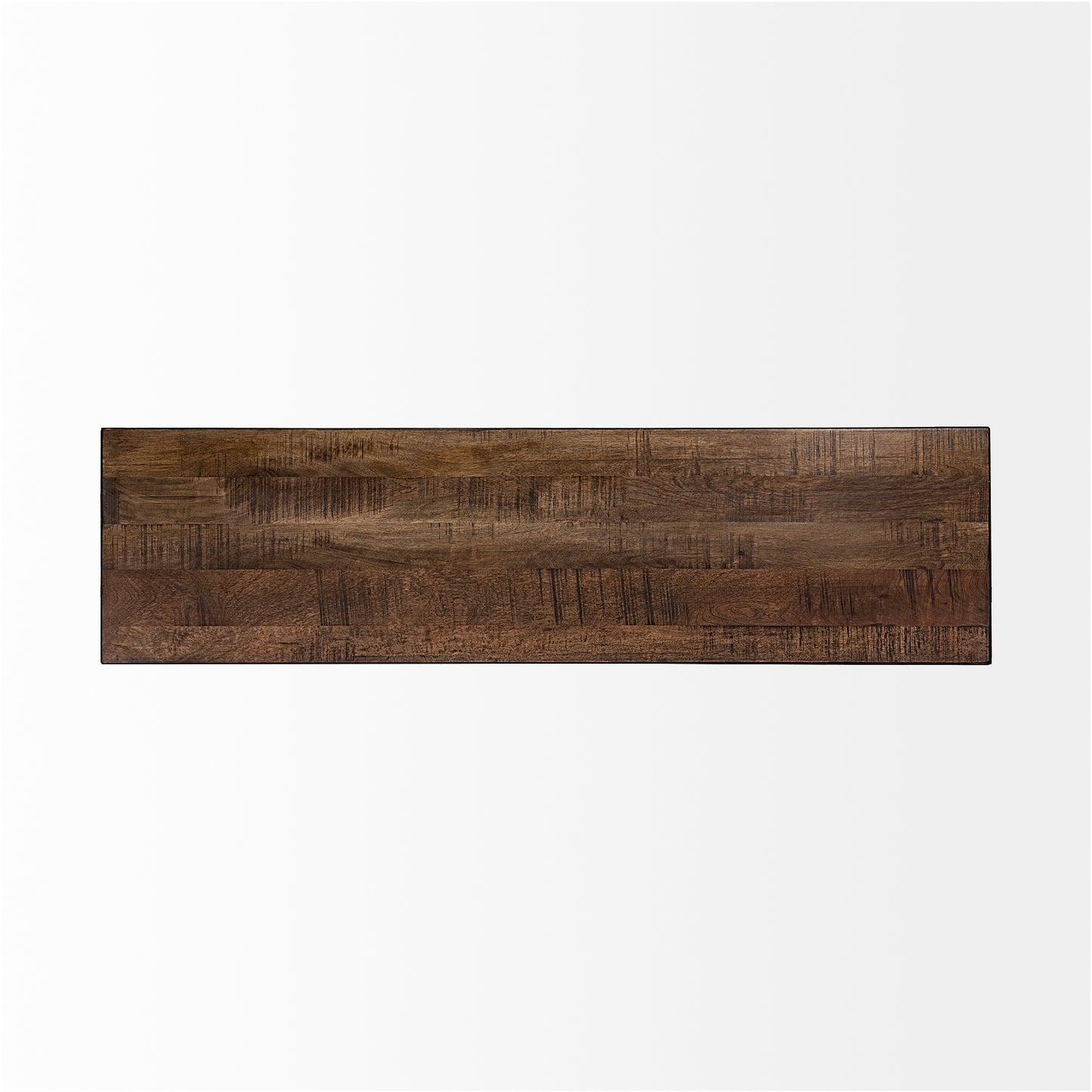 Trestman Bench Brown Wood | Black Iron - benches