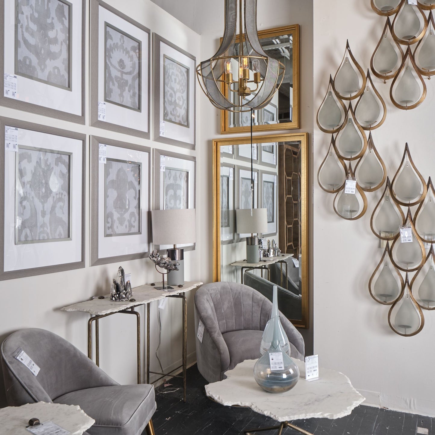 Pinera Coffee Table White Marble | Gold Metal - coffee-tables