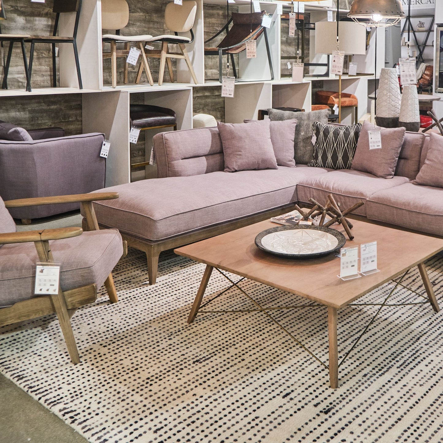 Kirby Coffee Table Brown Wood | Gold Metal - coffee-tables