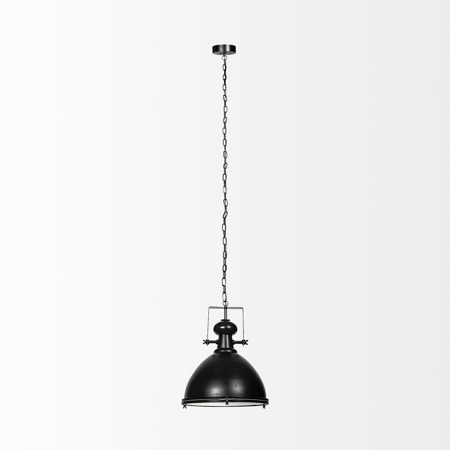 Bashaw Pendant Light Black Metal - pendant-light