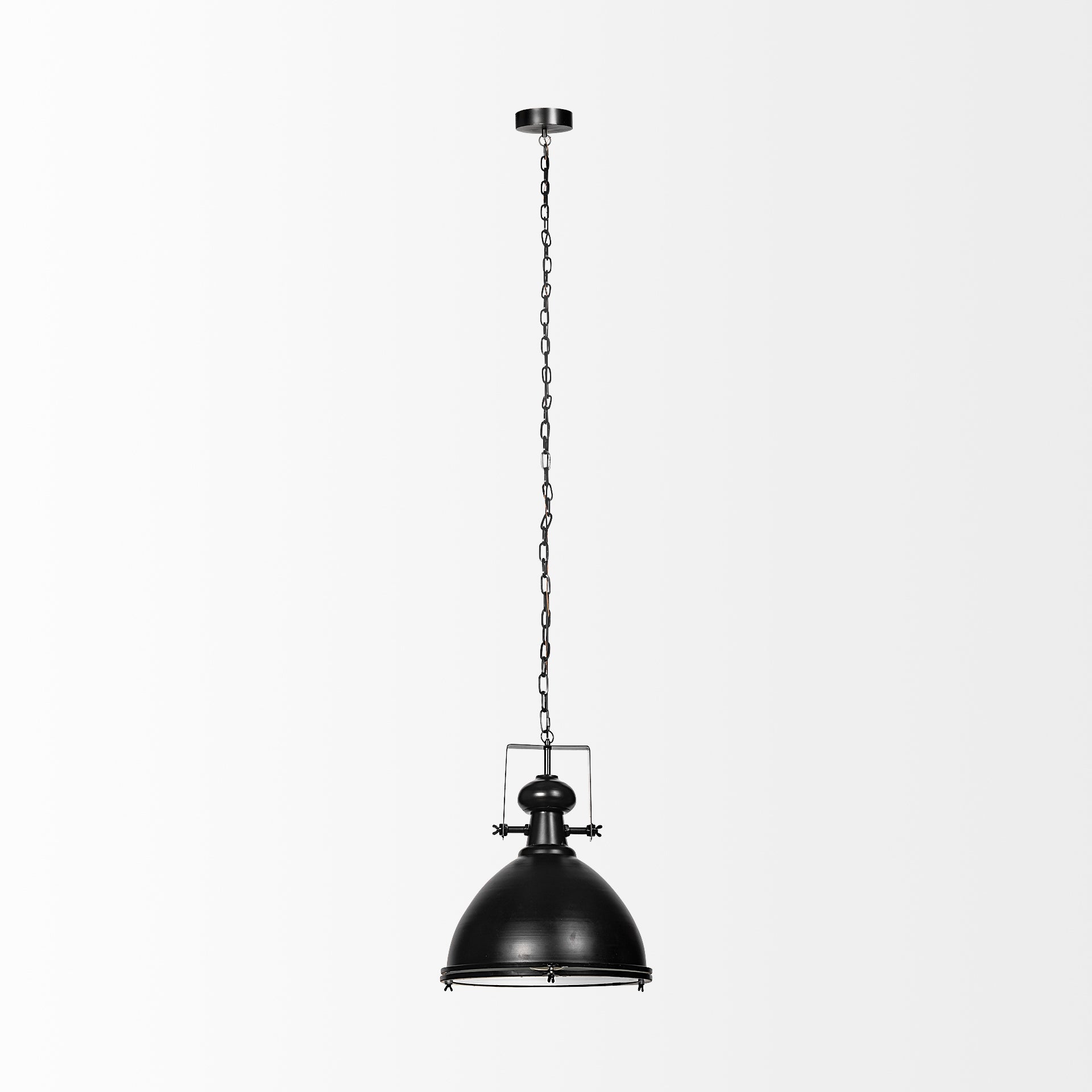Bashaw Pendant Light Black Metal - pendant-light