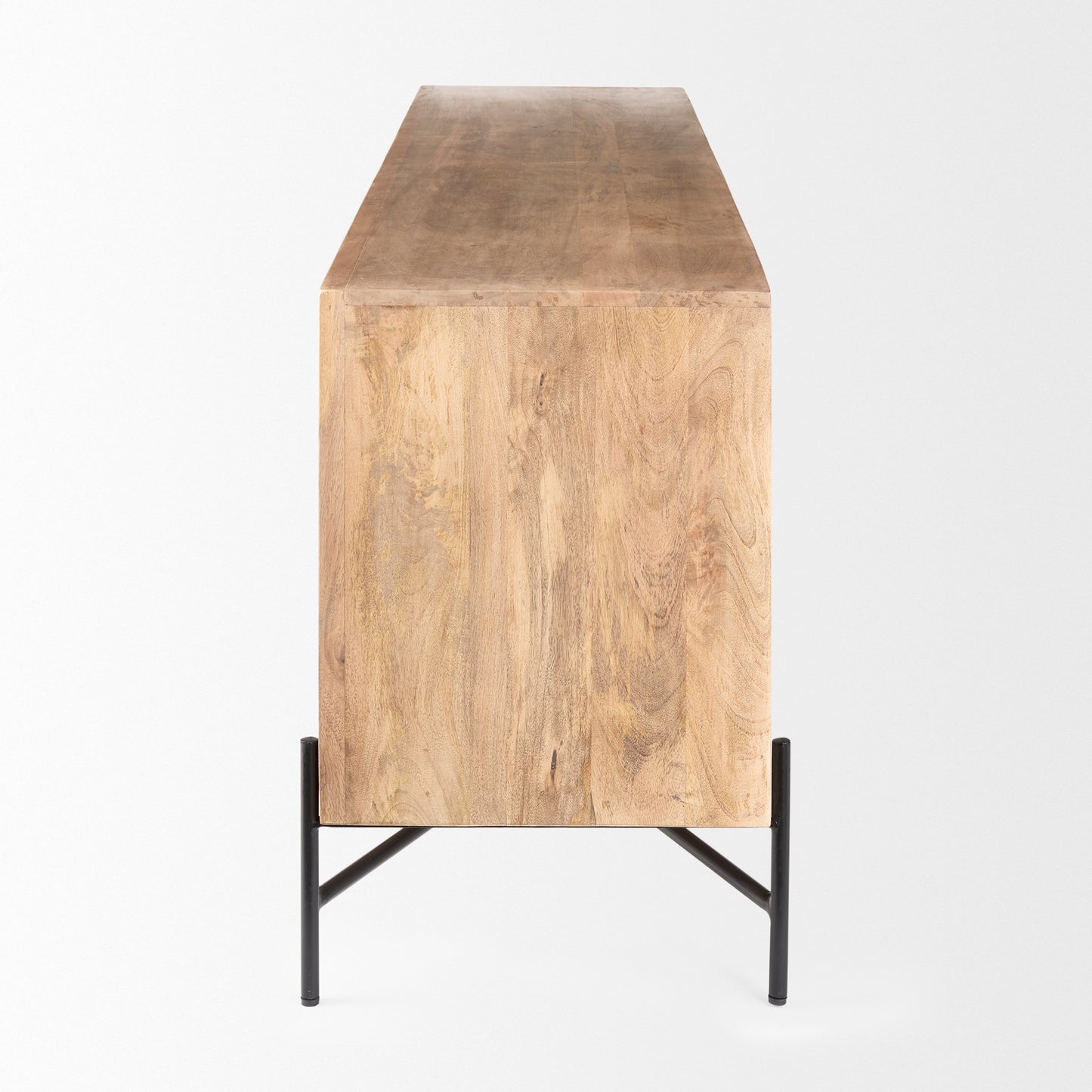 Cairo Sideboard Brown Wood | Black Metal - sideboards-and-buffets