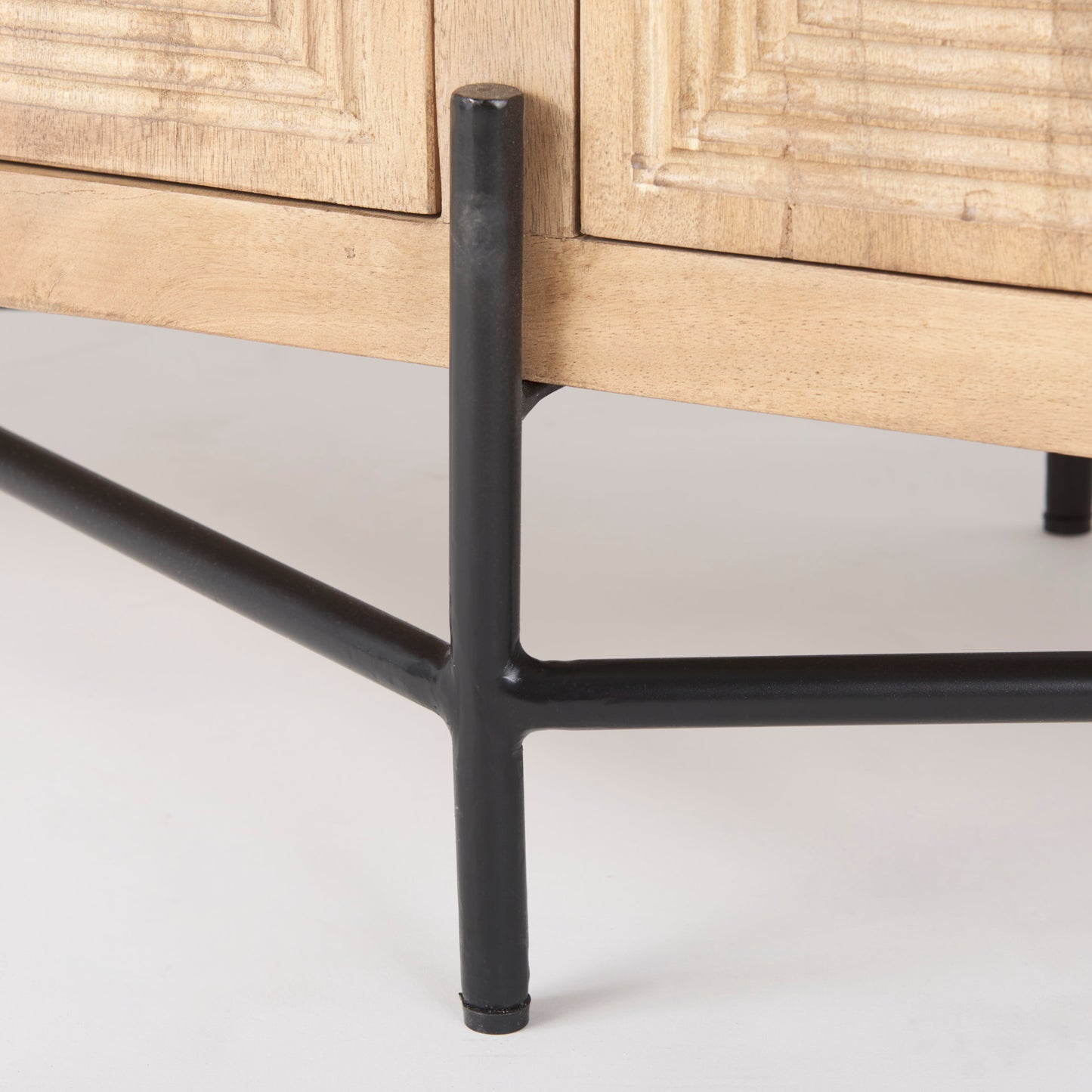 Cairo Sideboard Brown Wood | Black Metal - sideboards-and-buffets