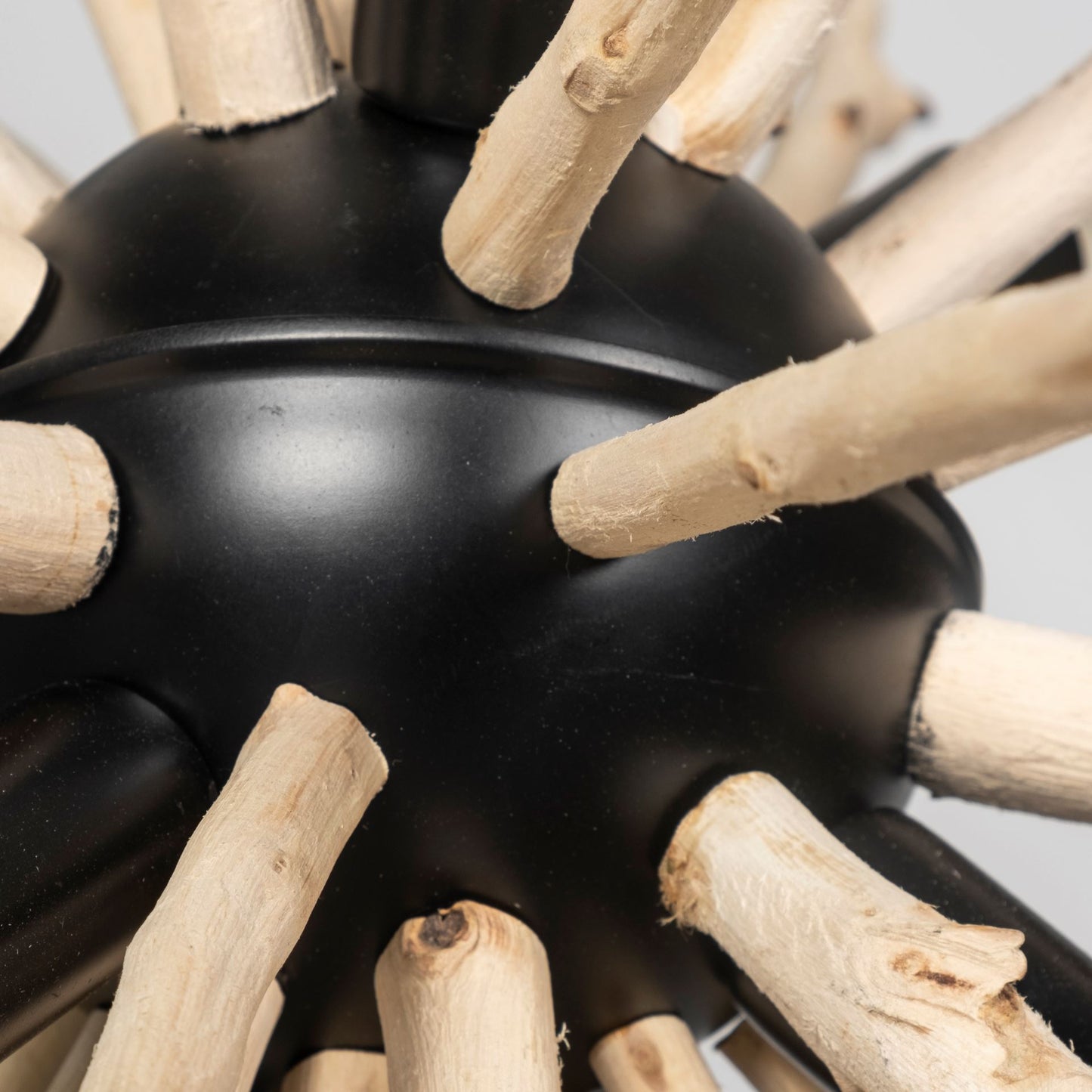 jules chandelier Blonde Wood | Black Metal - chandeliers