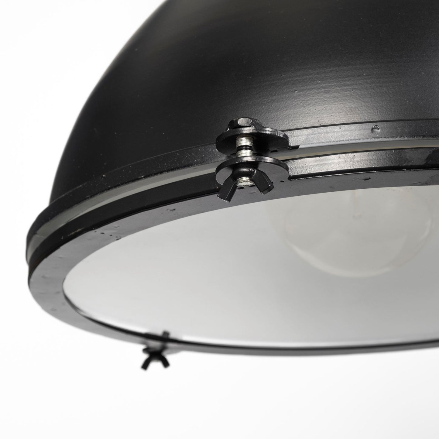 Bashaw Pendant Light Black Metal - pendant-light