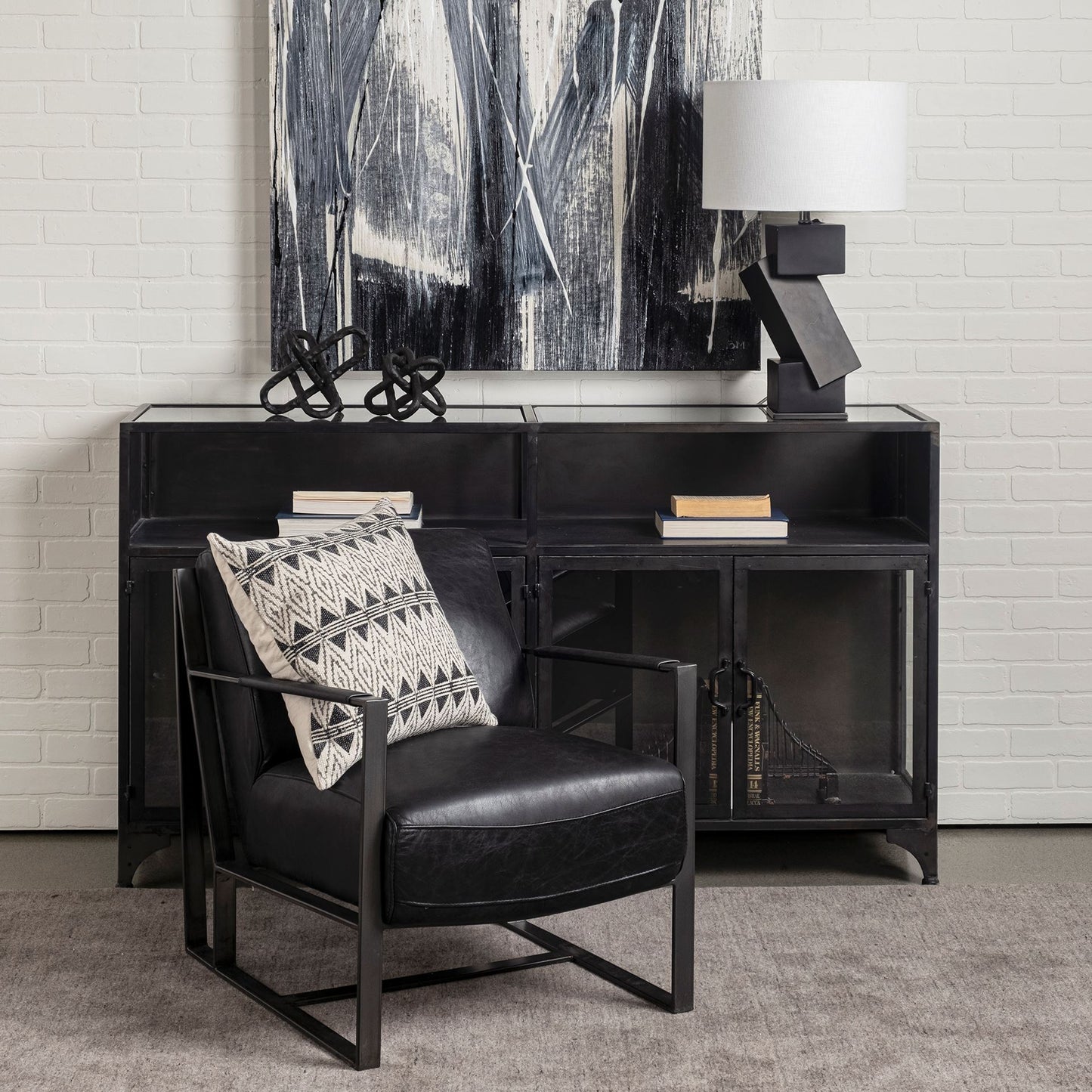 Pender Cabinet Black Metal - cabinets