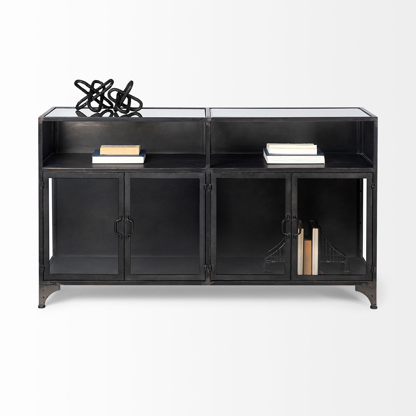Pender Cabinet Black Metal - cabinets