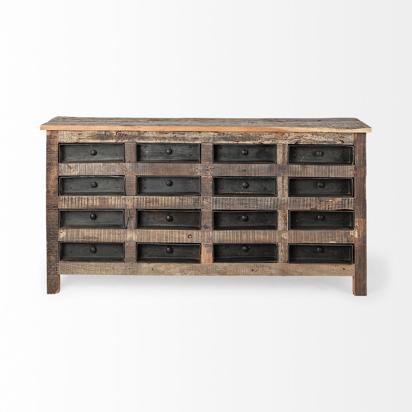 Wilton Sideboard Reclaimed Wood | Blackened Metal - sideboards-and-buffets