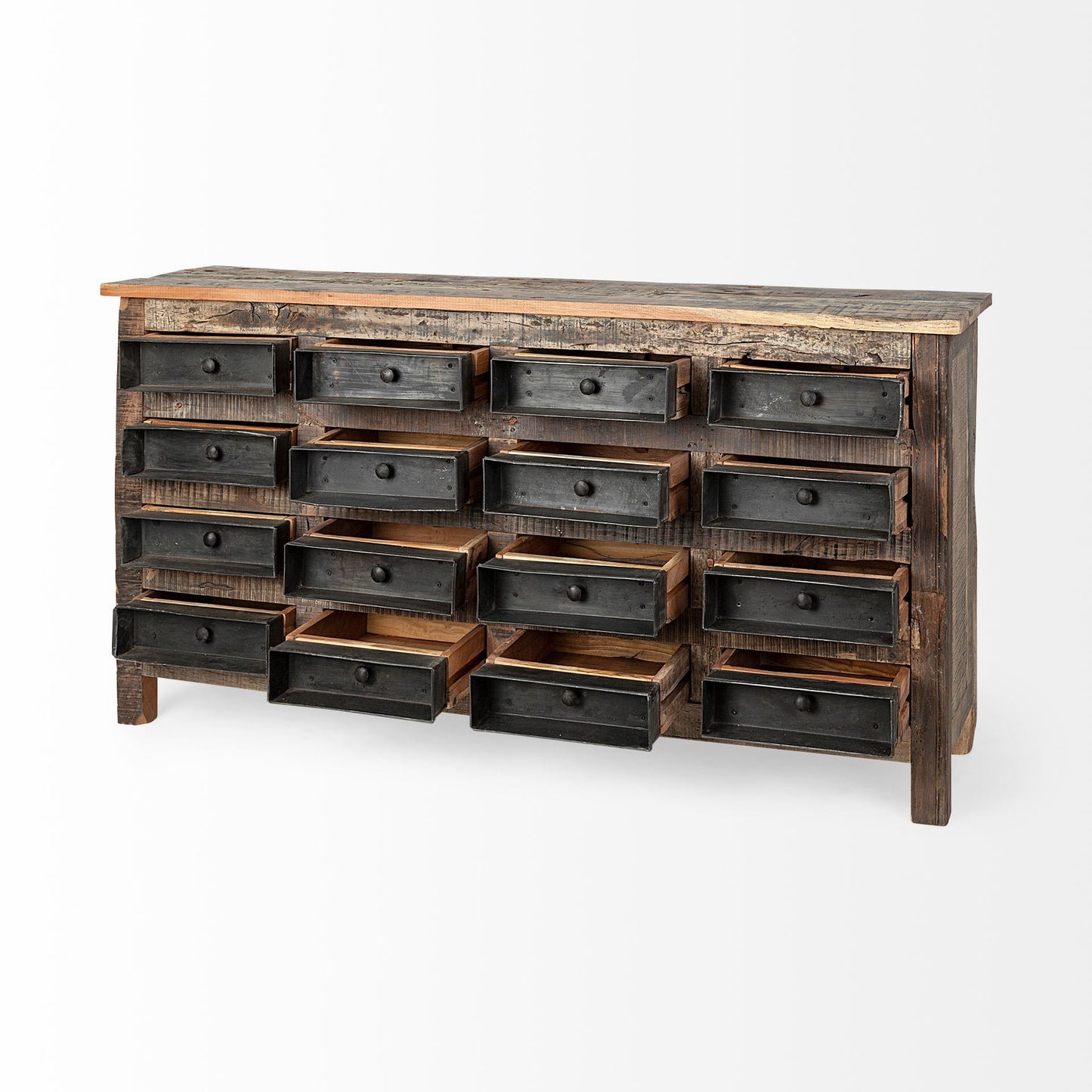 Wilton Sideboard Reclaimed Wood | Blackened Metal - sideboards-and-buffets