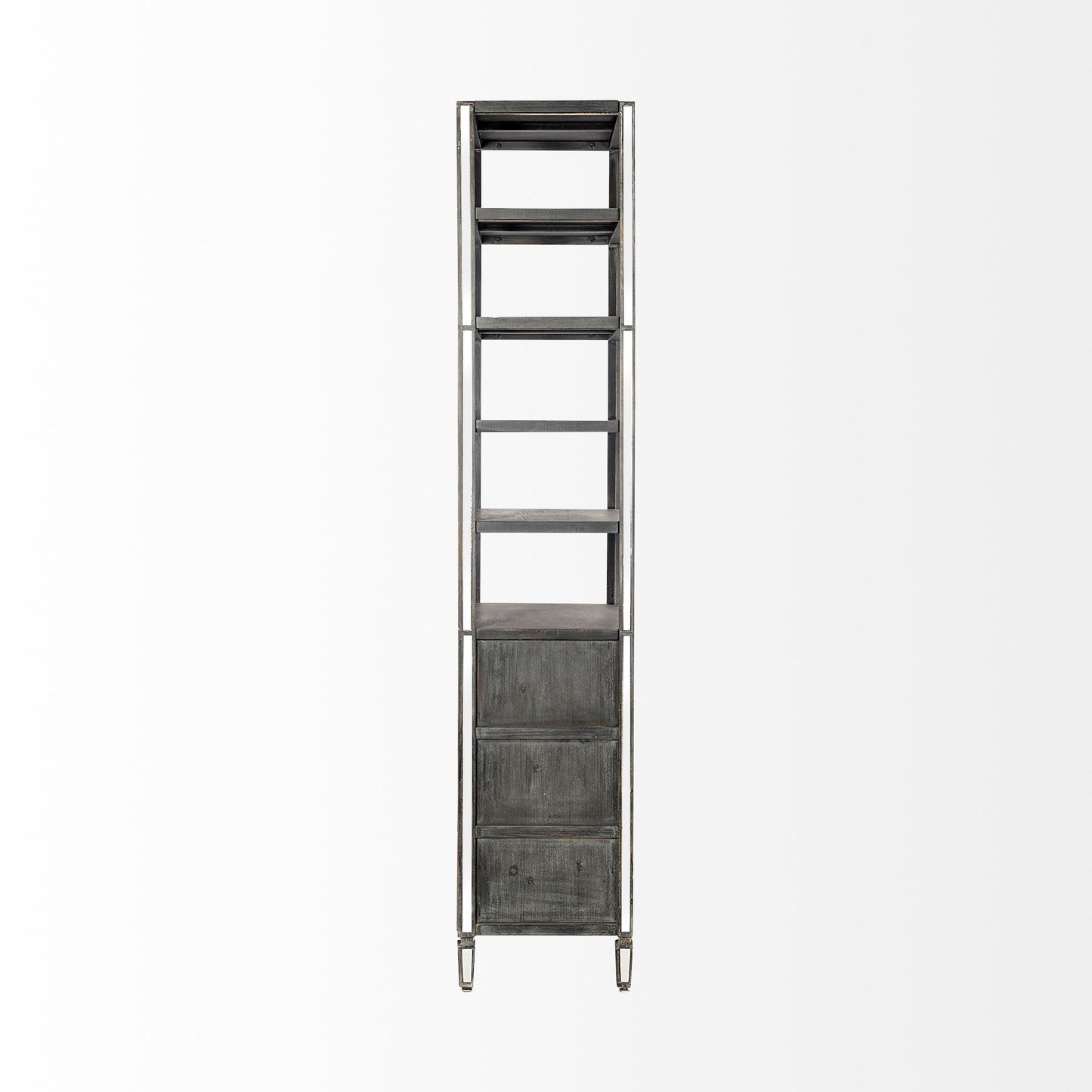 Sunnyvale Shelving Unit Wood | Glass - shelving
