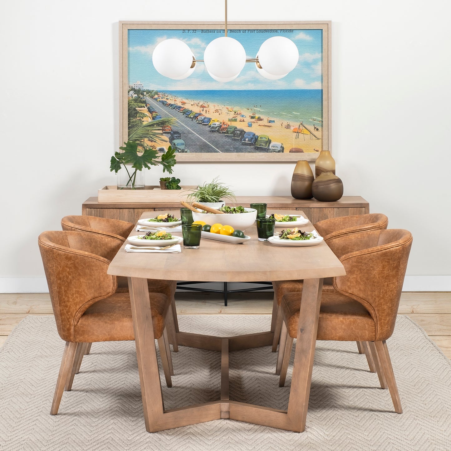 Denver Dining Table Brown Wood - dining-table