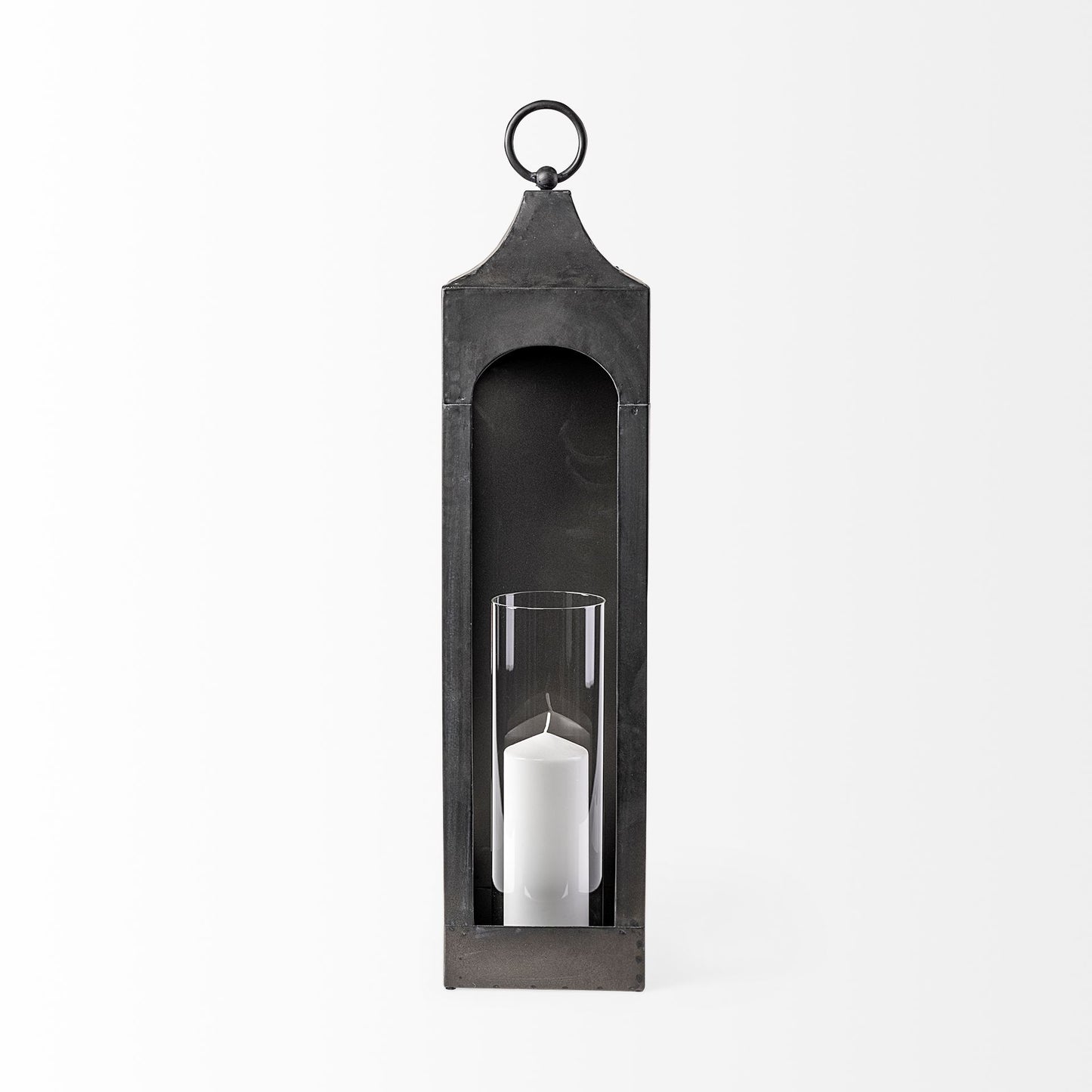 Ina Wall Candle Holder Black Metal - wall-candle-holders