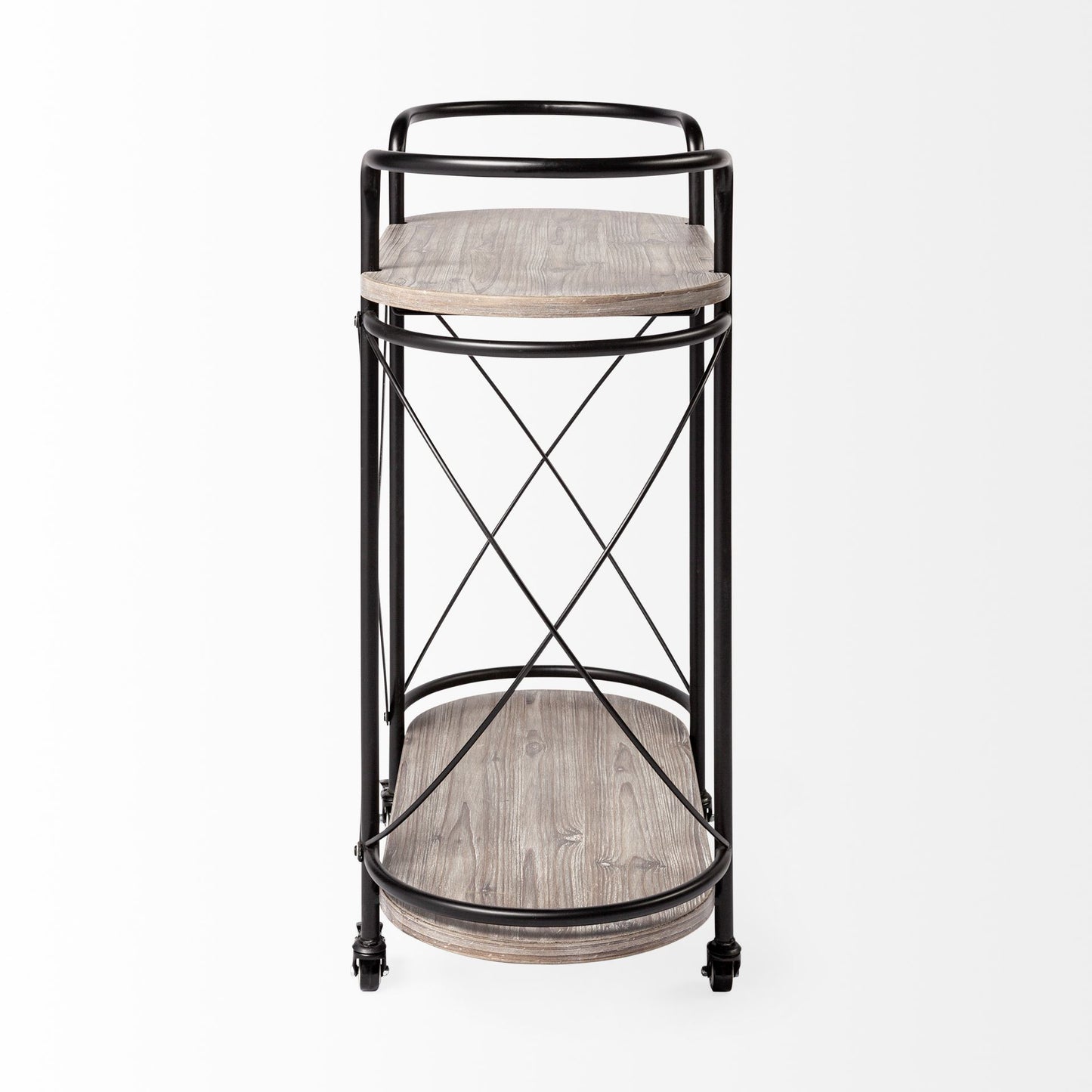 Marlon Bar Cart Brown Wood | Black Metal - bar-carts