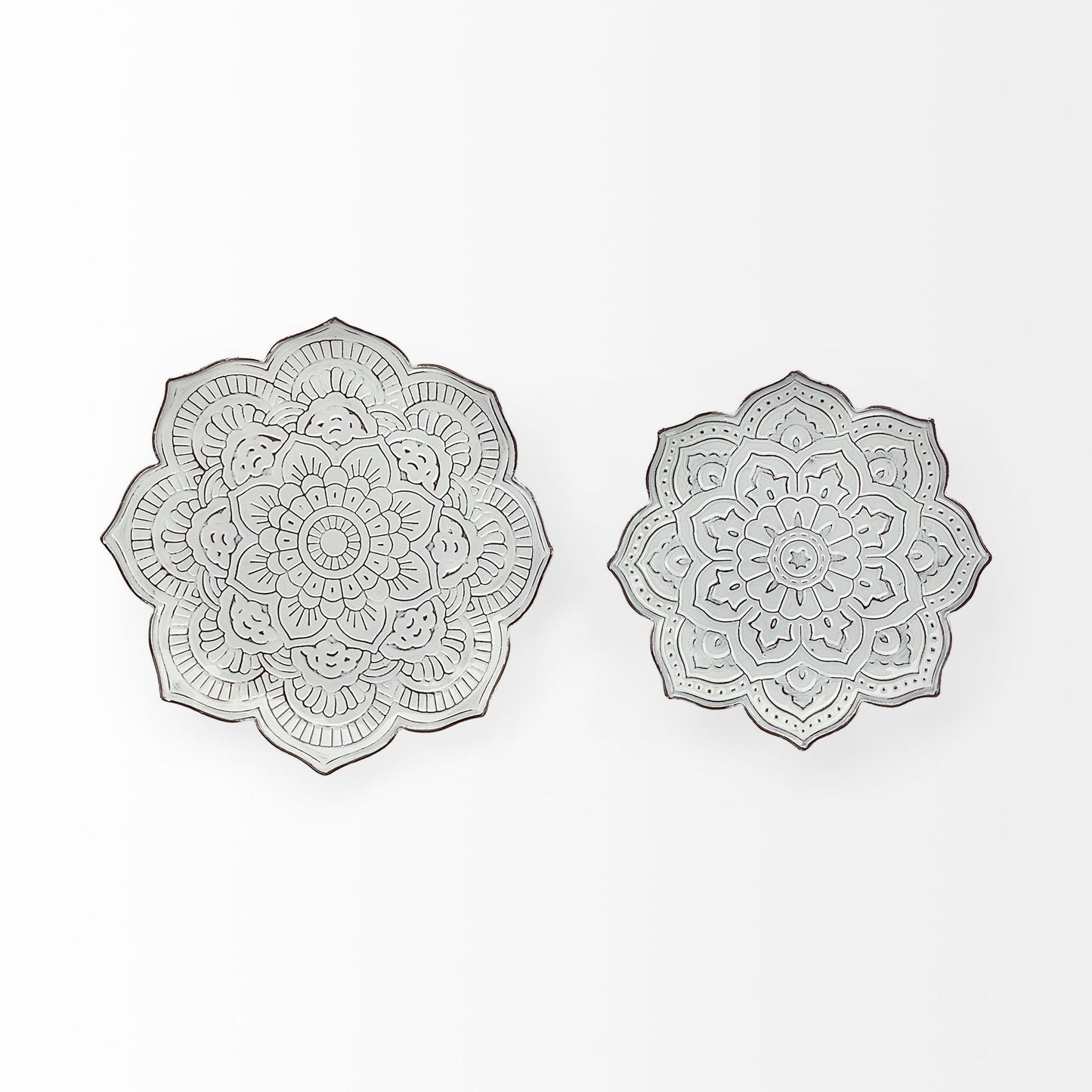 Miranda Wall Decor White Metal - alternative-wall-decor