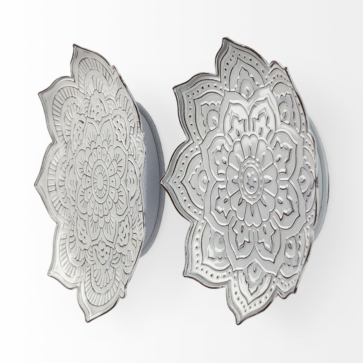 Miranda Wall Decor White Metal - alternative-wall-decor