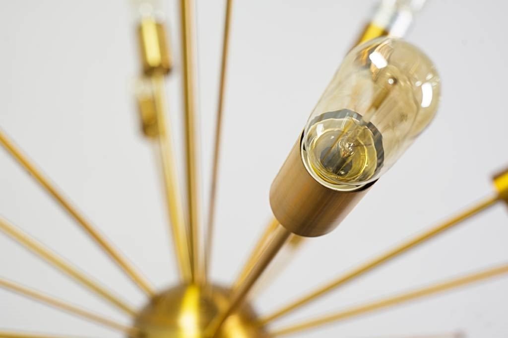 Edisonna Chandelier Gold Metal - chandeliers