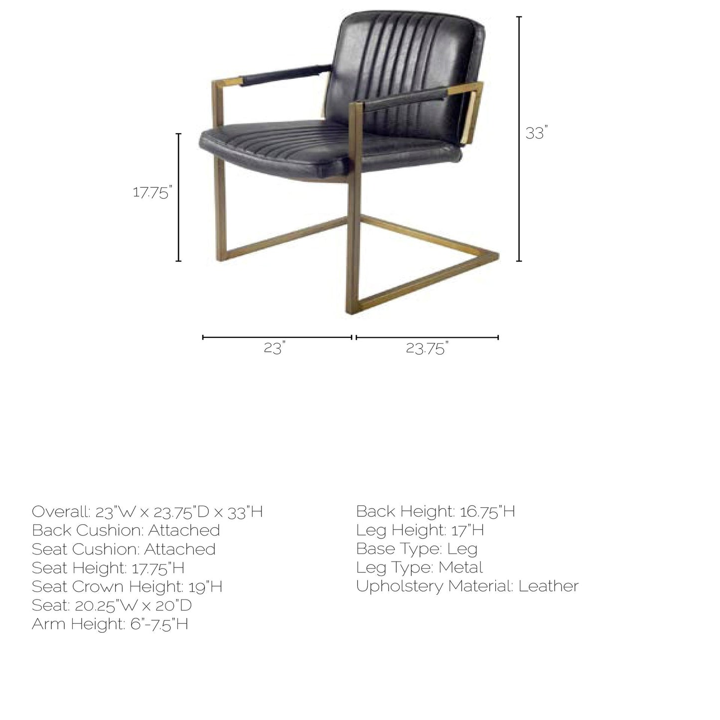 Horner Dining Chair Black - dining-chairs