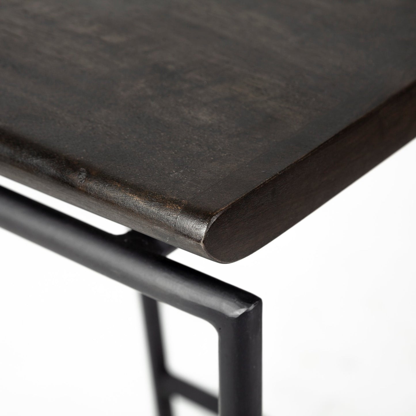 Givens Wood Seat Bar Counter Stool Black Wood | Black Metal | Bar - bar-stools
