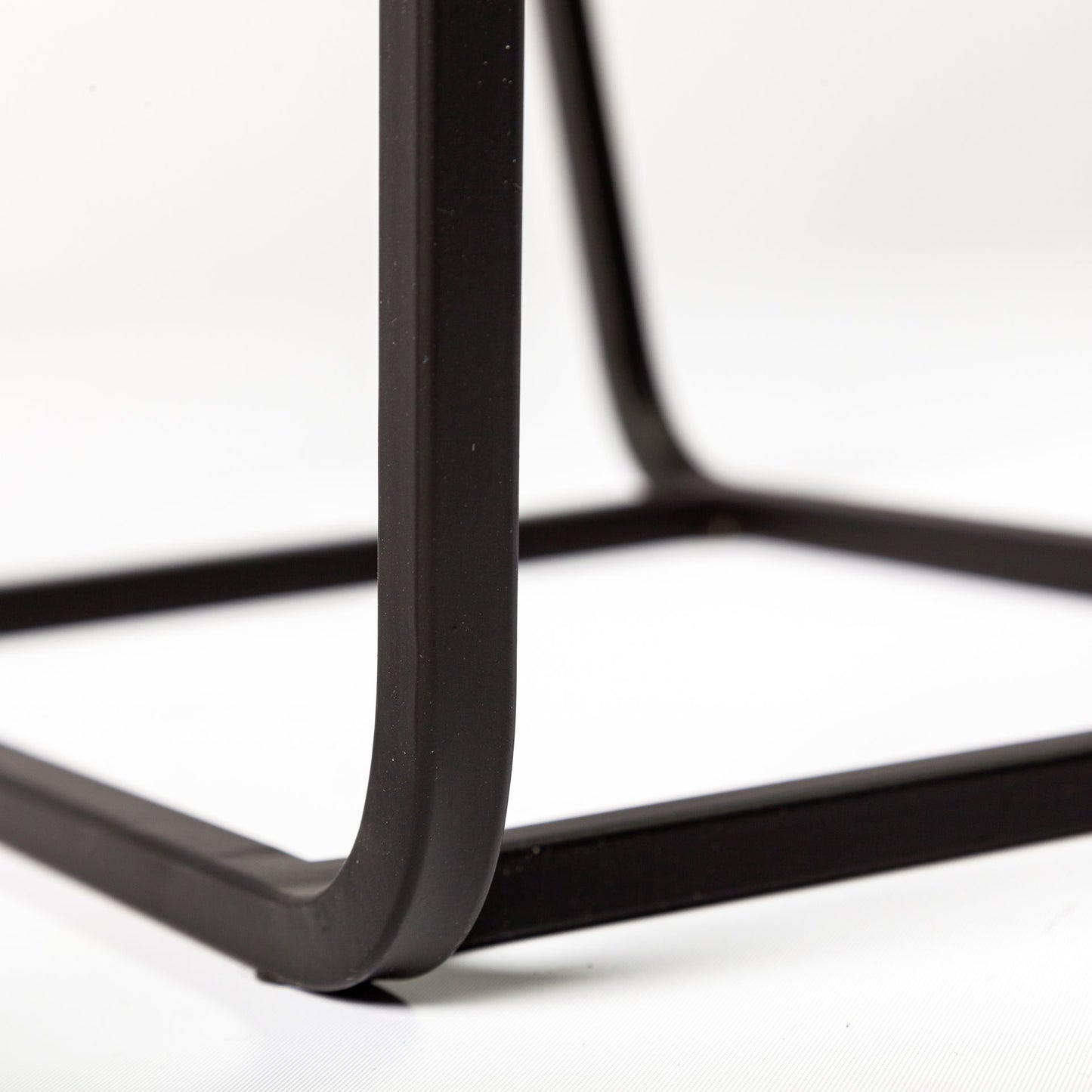 Arya Accent Table Glass | Black Iron - accent-tables