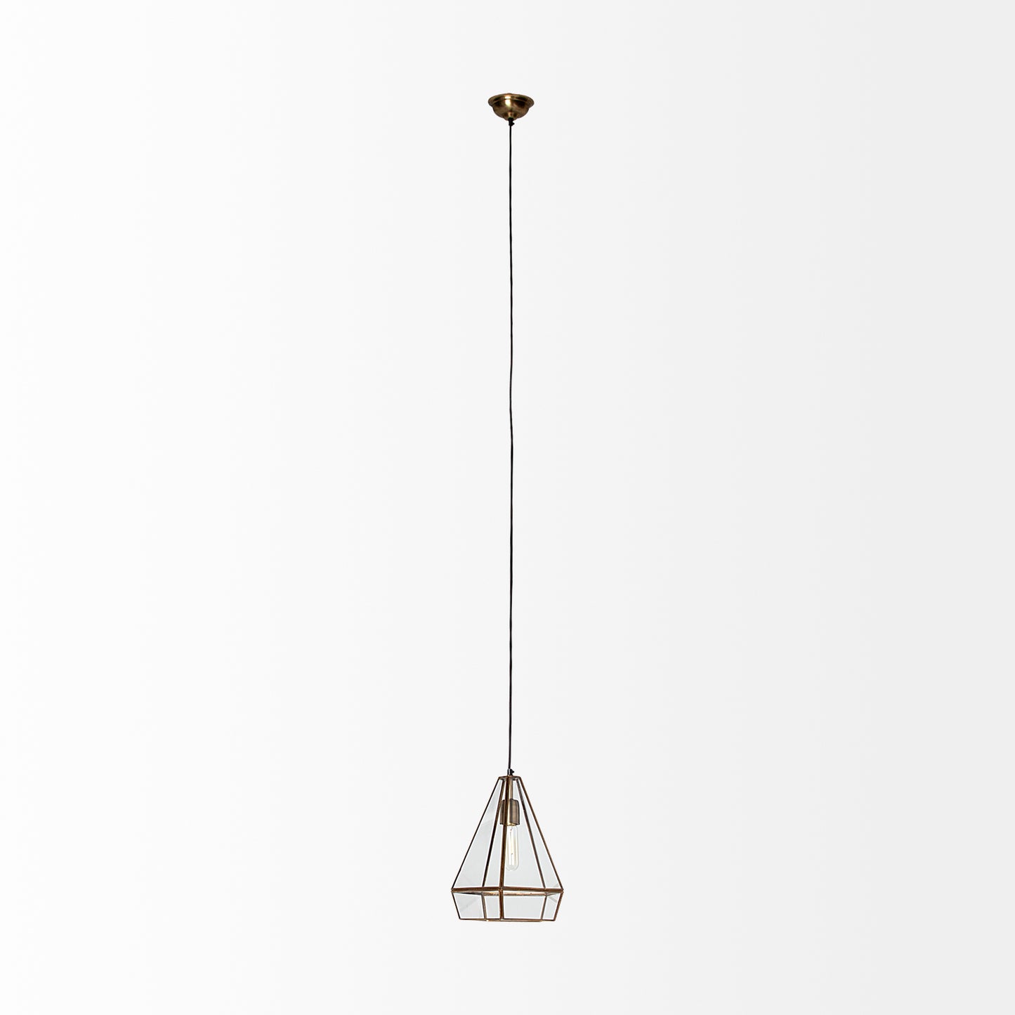 Prima Pendant Light Gold Metal | Glass - pendant-light