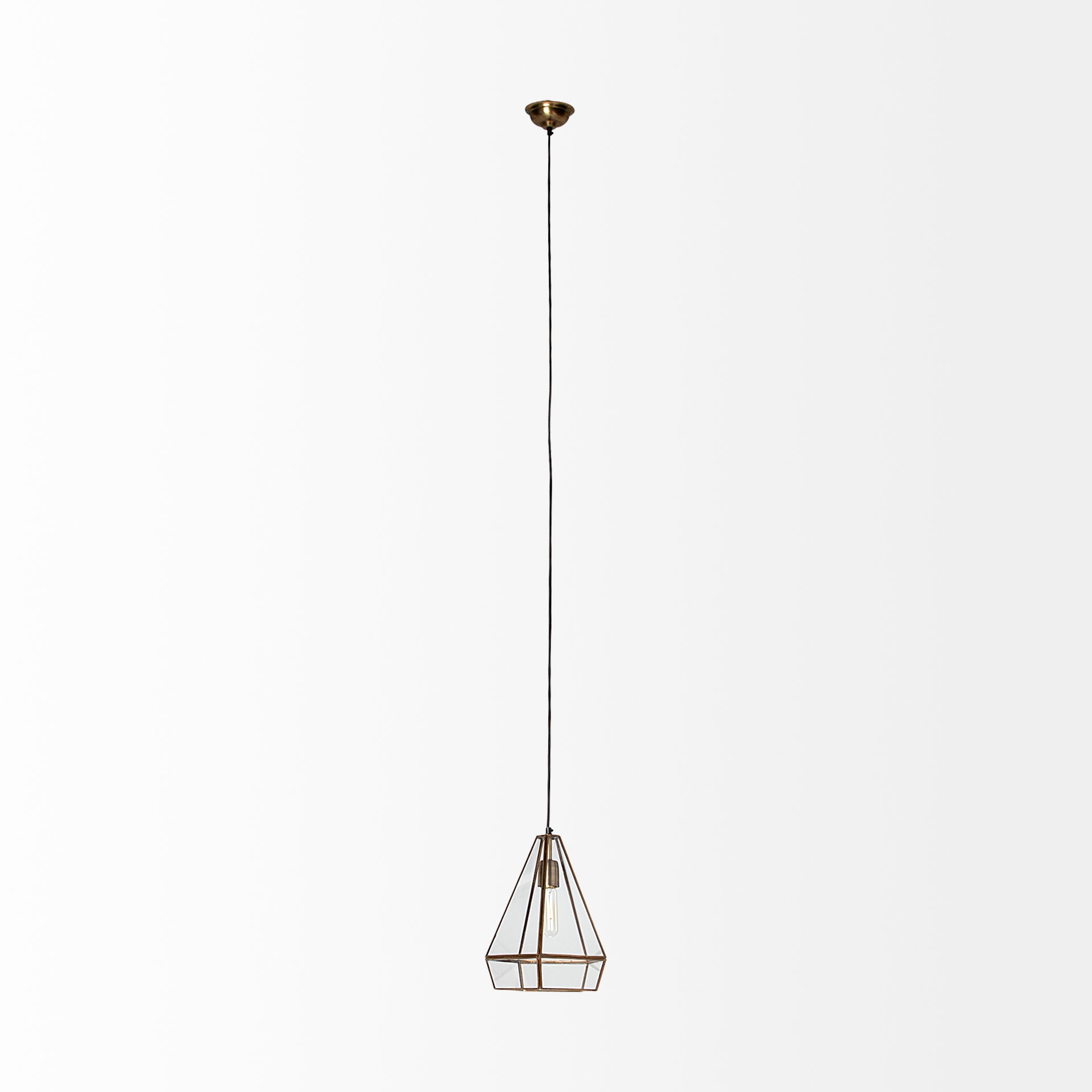 Prima Pendant Light Gold Metal | Glass - pendant-light