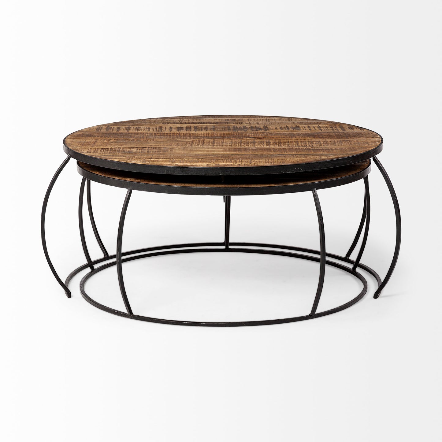 Clapp Coffee Table Brown Wood | X Pattern - coffee-tables