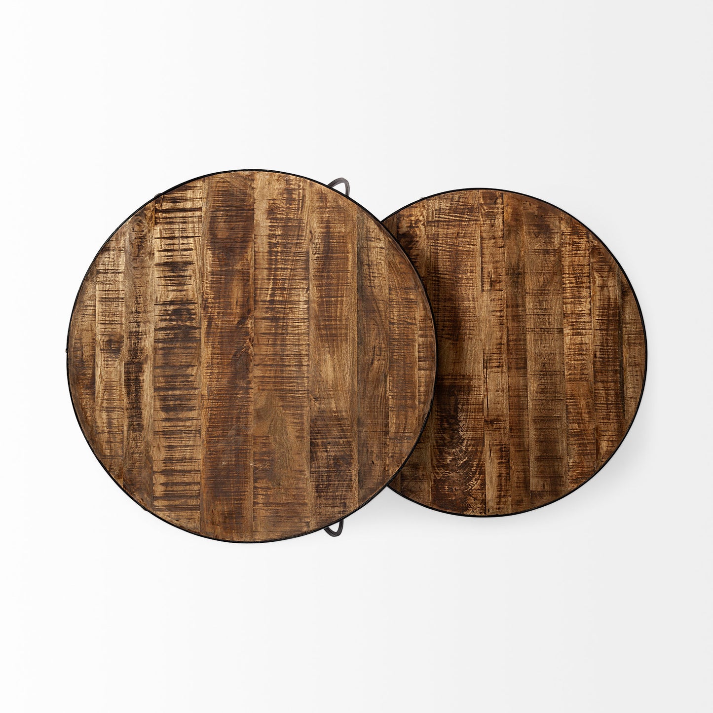 Clapp Coffee Table Brown Wood | X Pattern - coffee-tables