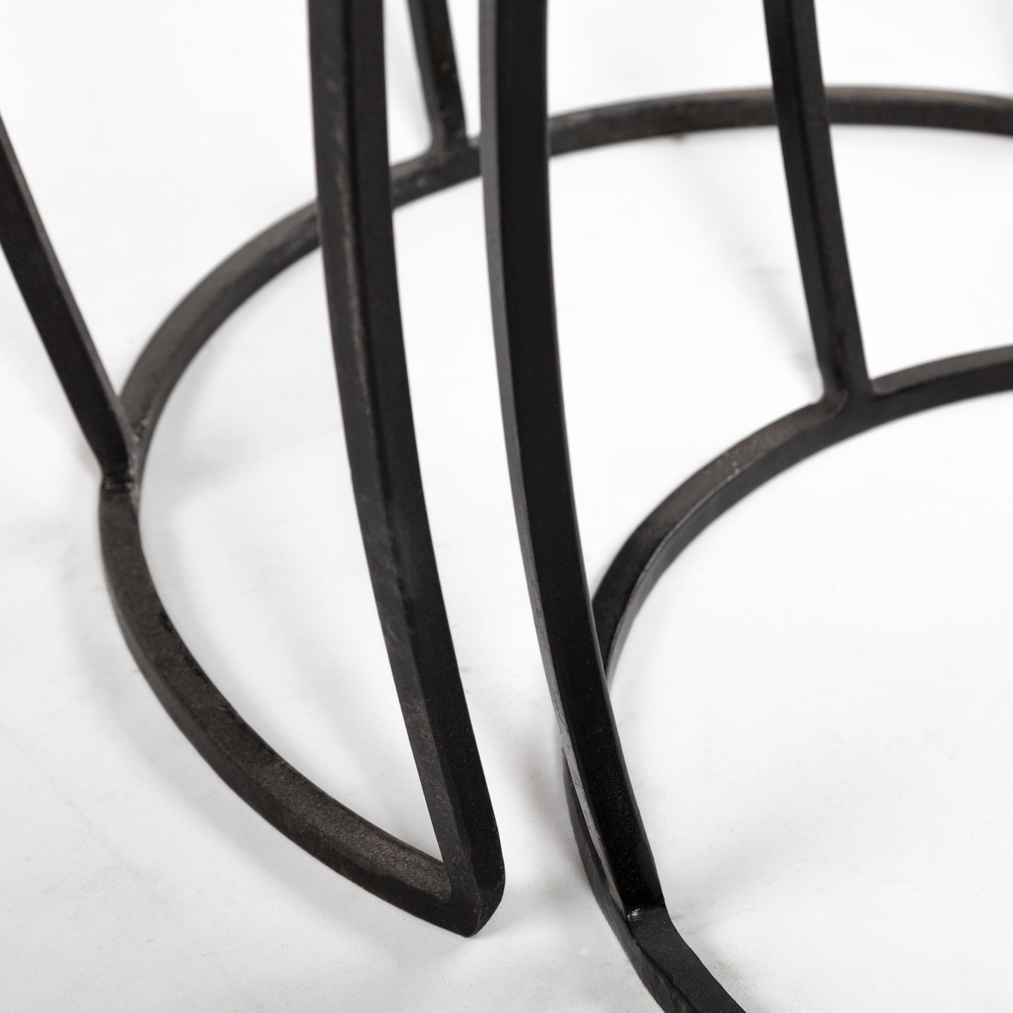 Clapp Accent Table Brown Wood | Black Metal | X Pattern - accent-tables