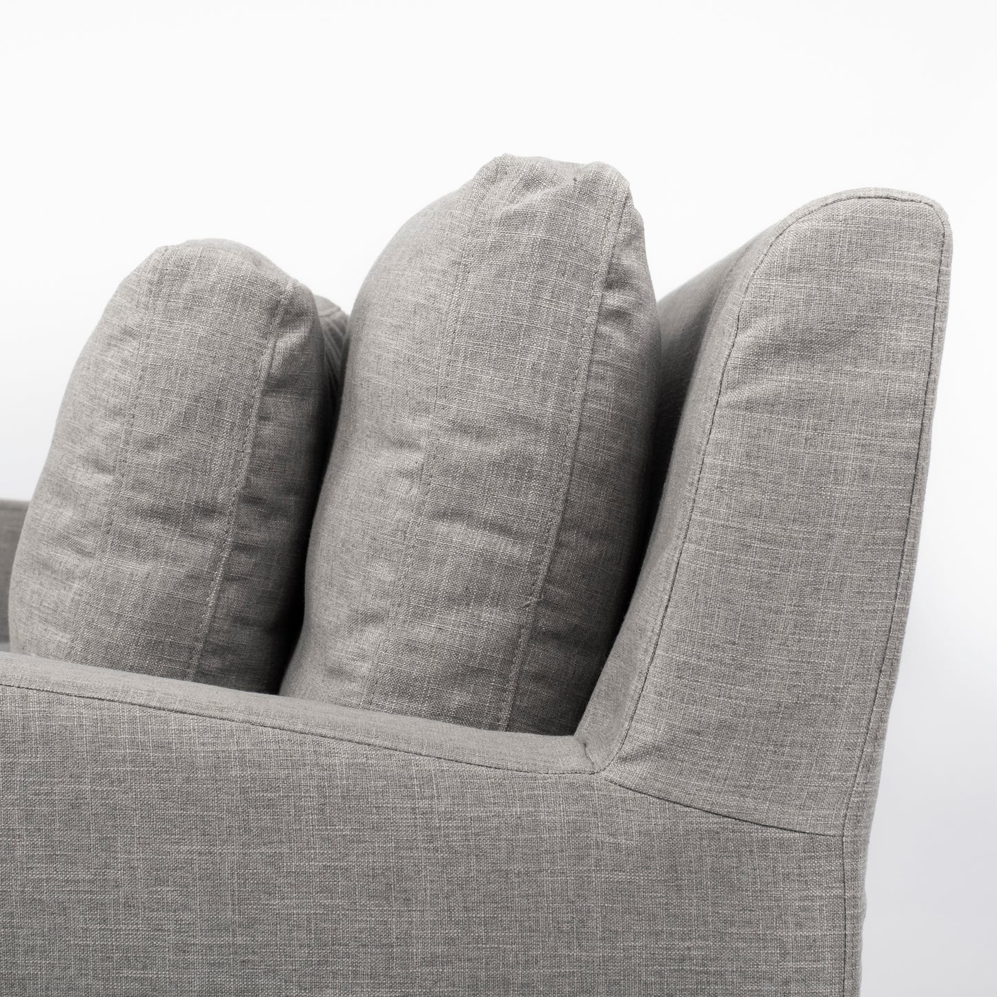 Denly I 69 X 38.25 X 34.5 Flint Gray Slipcover Two Seater Sofa