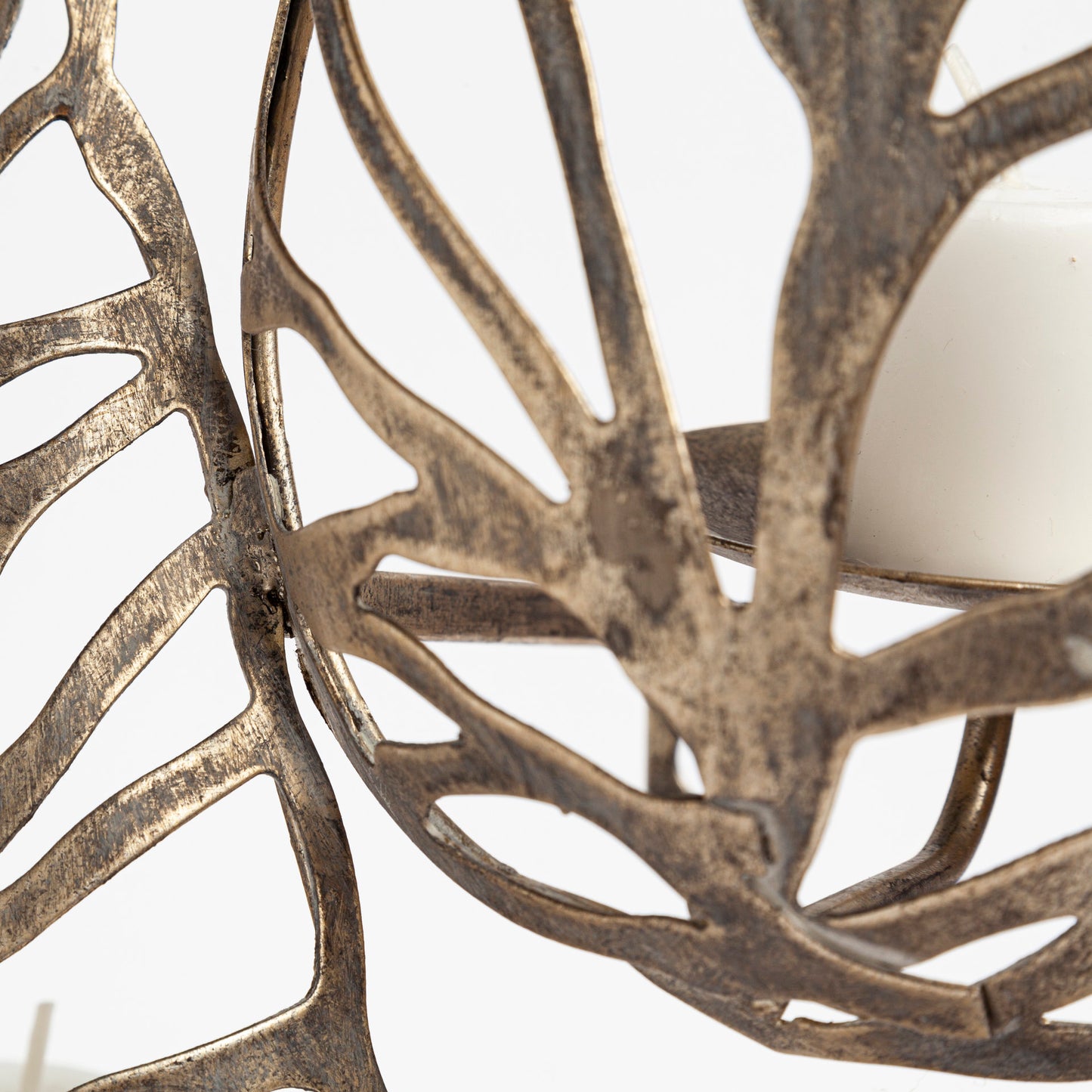 Lana II Set of 4 Champagne toned Wall Candle Holders