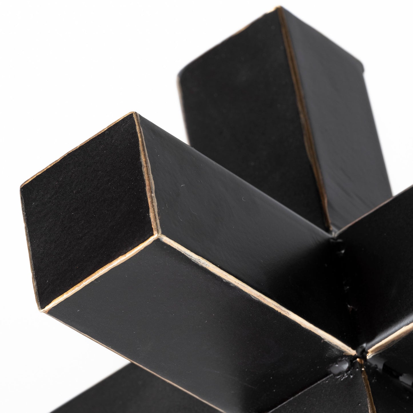 Abel (Large) 9L x 9W Black Metal Jack W/ Gold Accents
