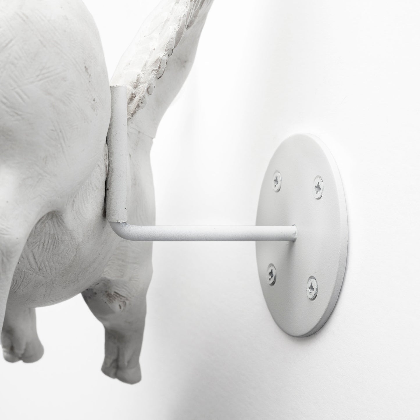 Hogbadi Set of 2 White Flying Pigs